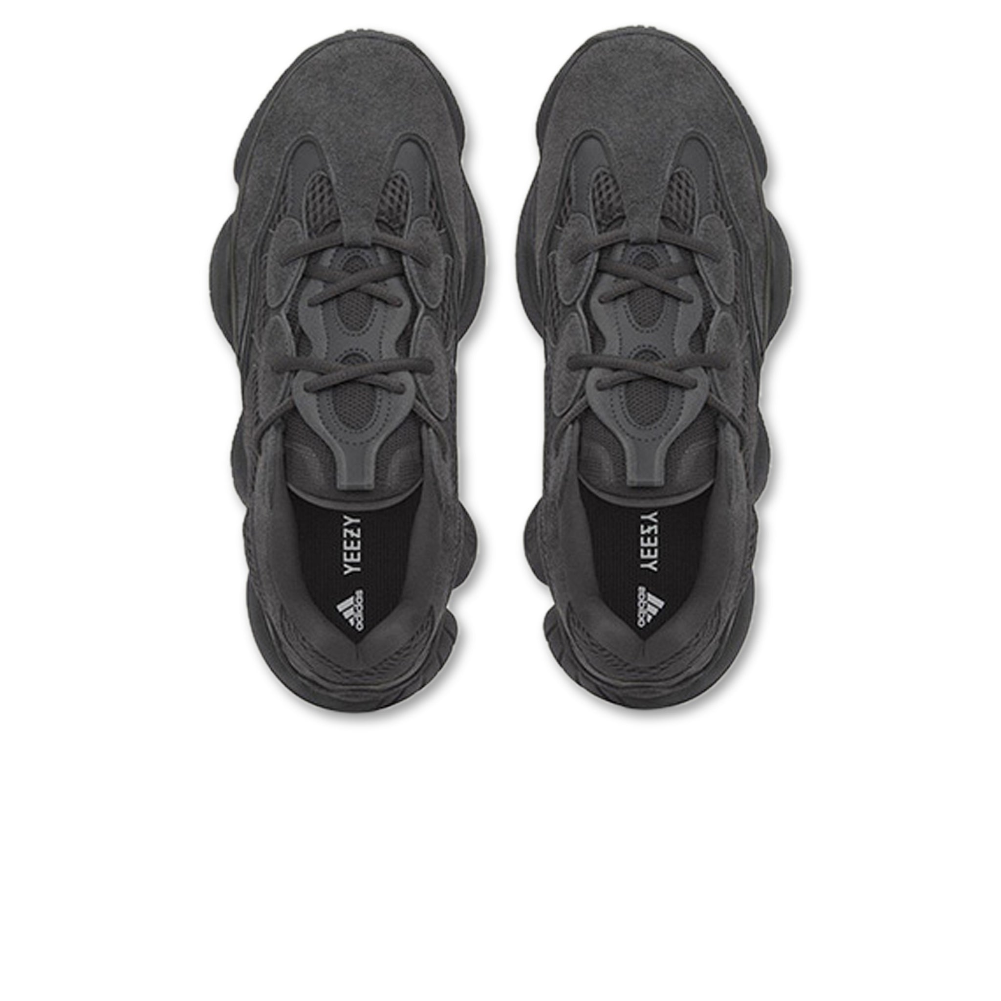 Top down view of Adidas Yeezy 500 Utility Black F36640