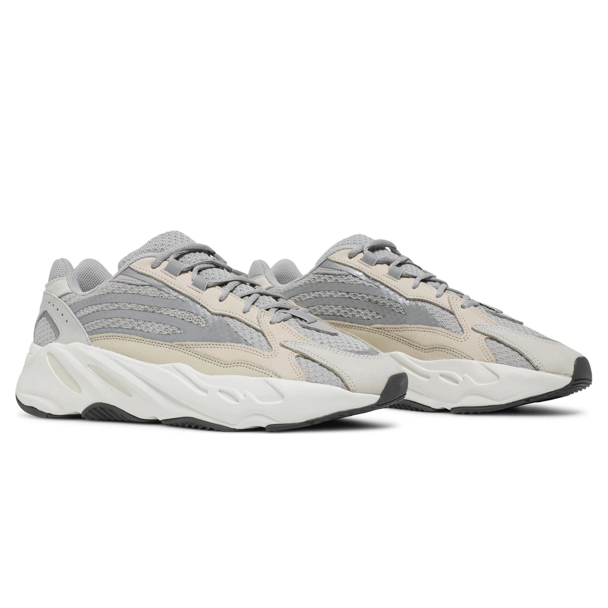 Front side view of Adidas Yeezy 700 Boost V2 Cream GY7924