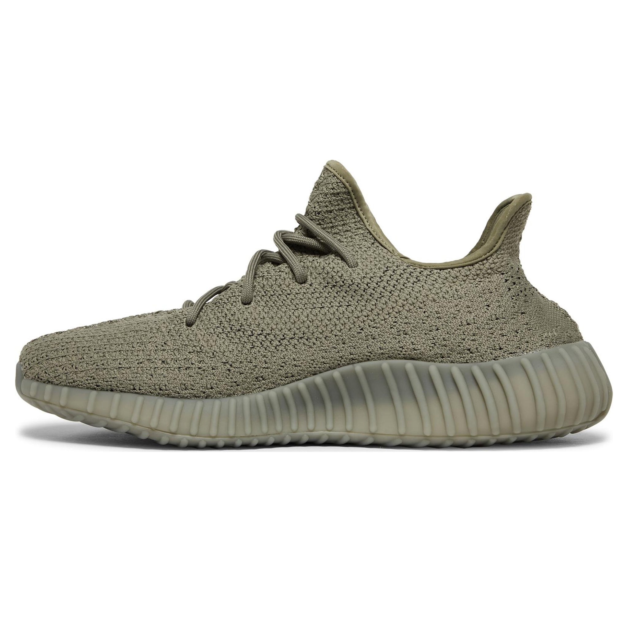 Front side view of Adidas Yeezy Boost 350 V2 Granite HQ2059