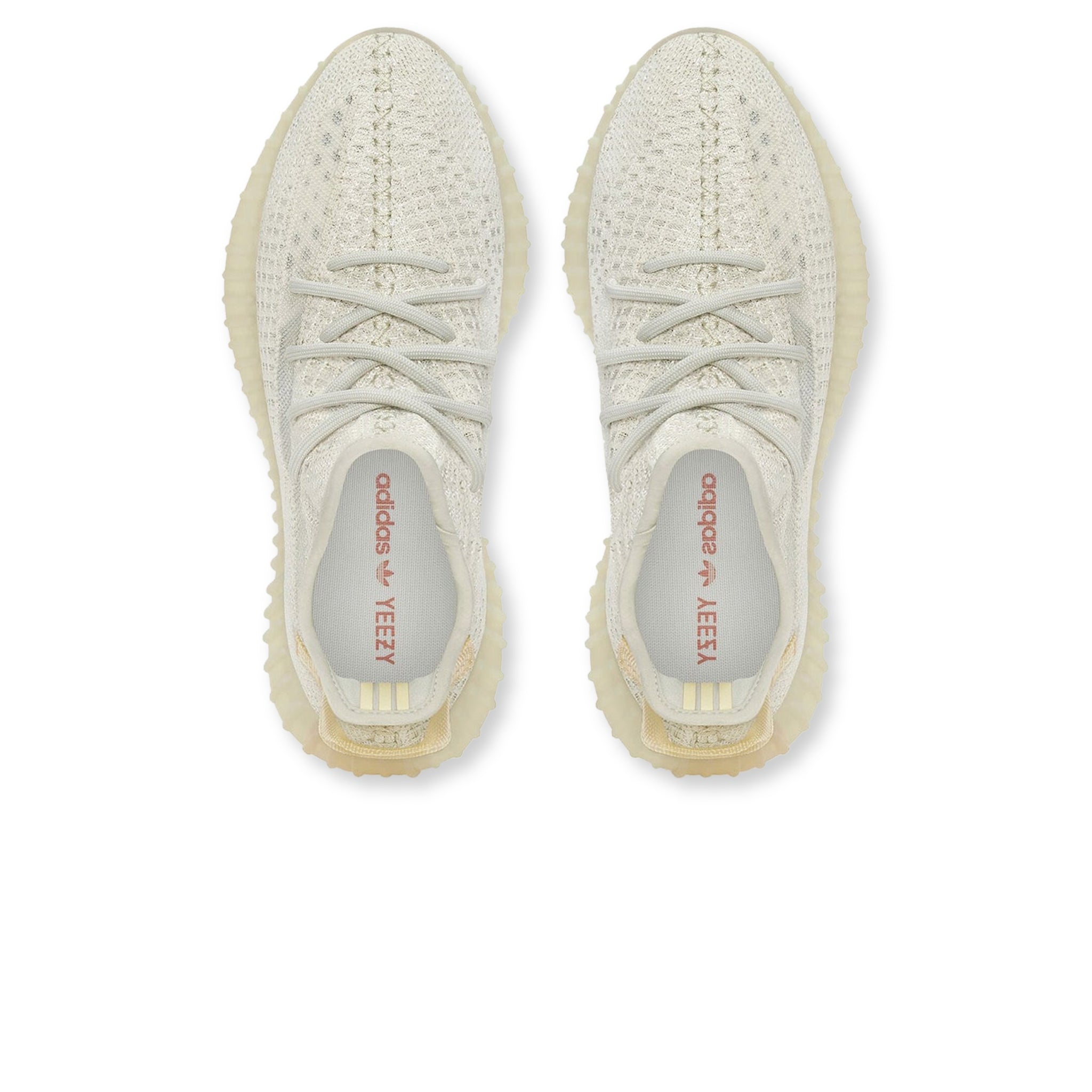Top down view of Adidas Yeezy Boost 350 V2 Light GY3438
