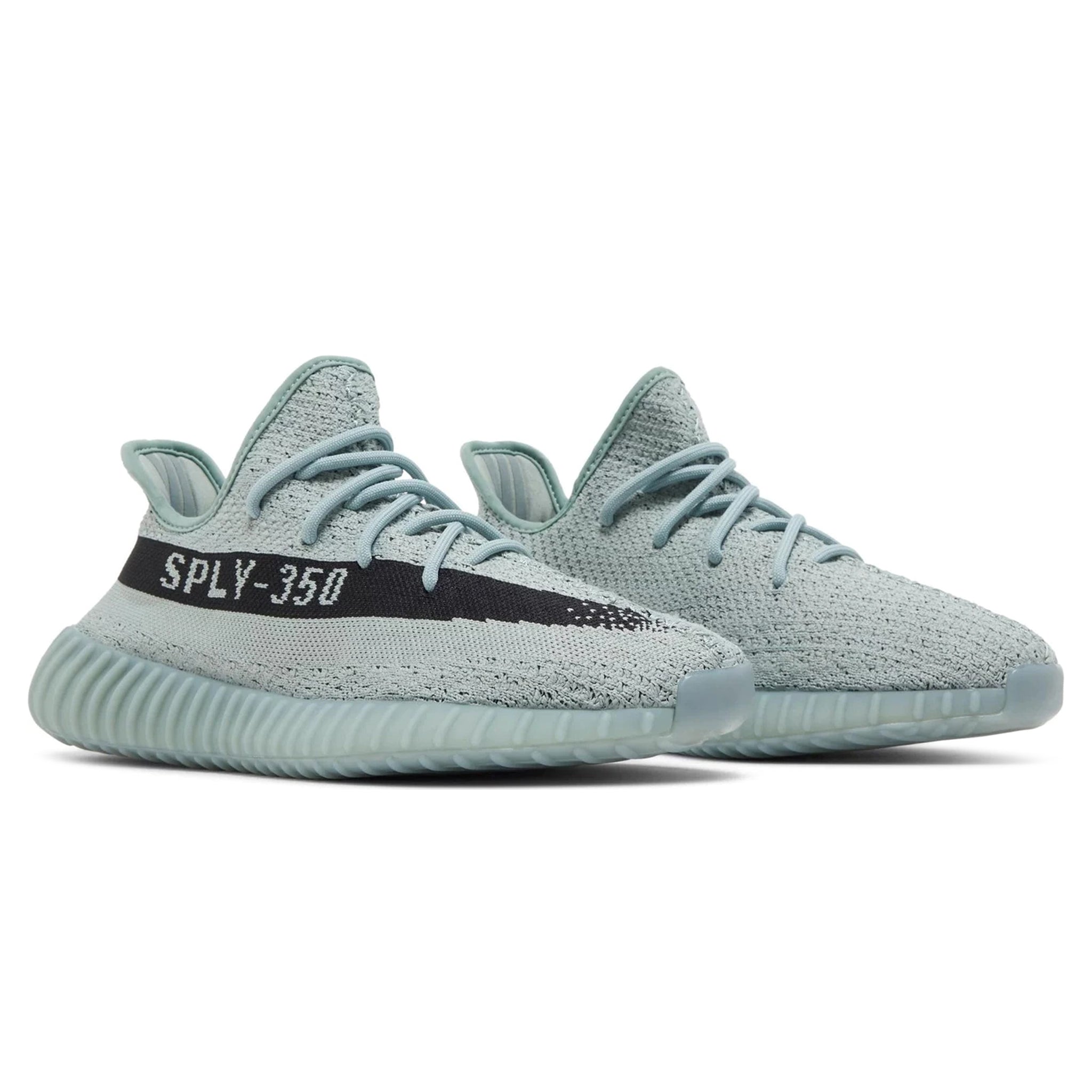 Front side view of Adidas Yeezy Boost 350 V2 Salt HQ2060