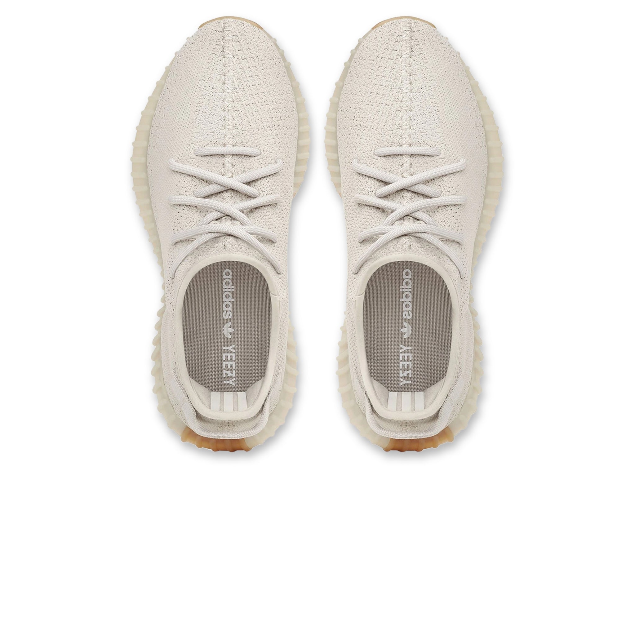Top view of Adidas Yeezy Boost 350 V2 Sesame F99710