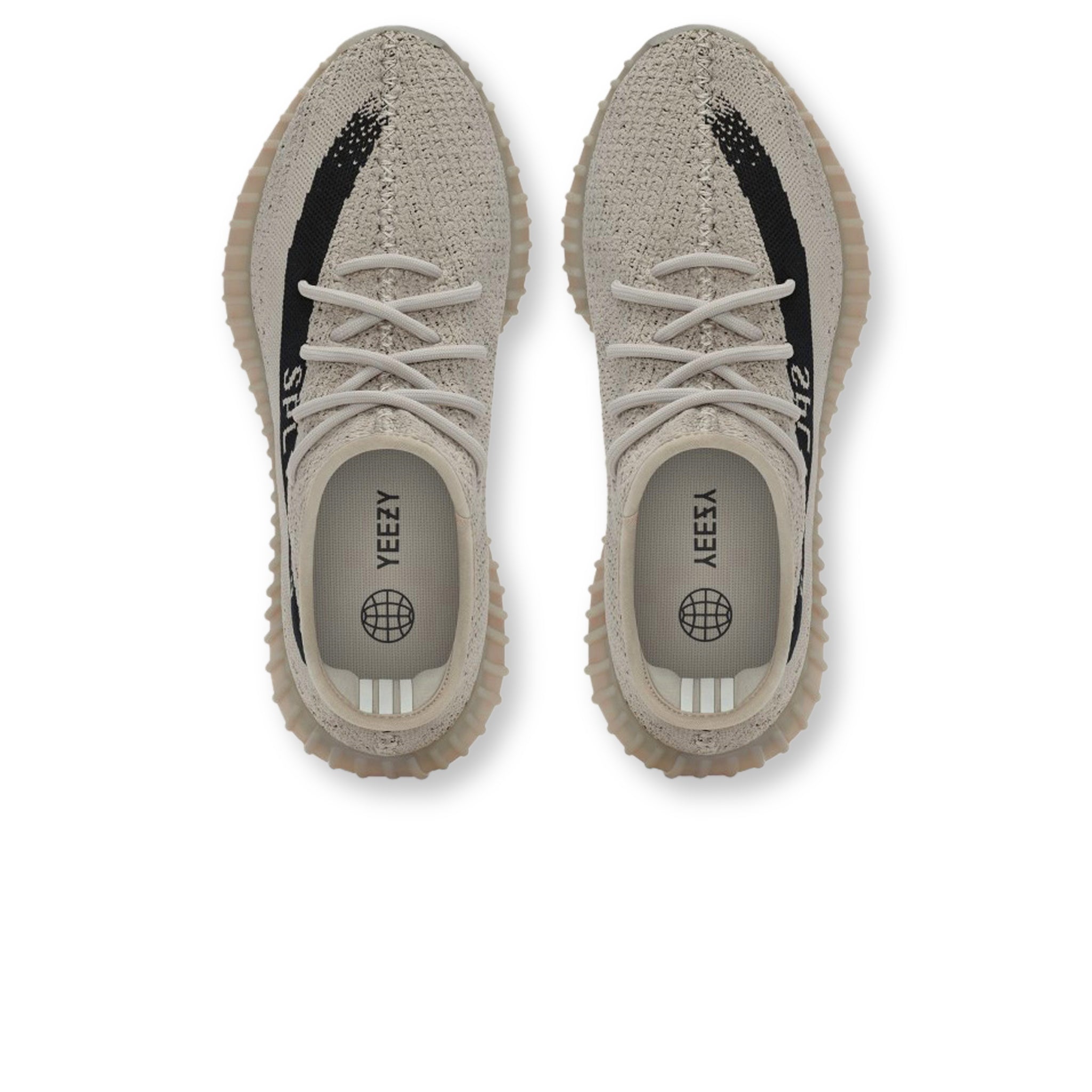 Top down view of Adidas Yeezy Boost 350 V2 Slate HP7870