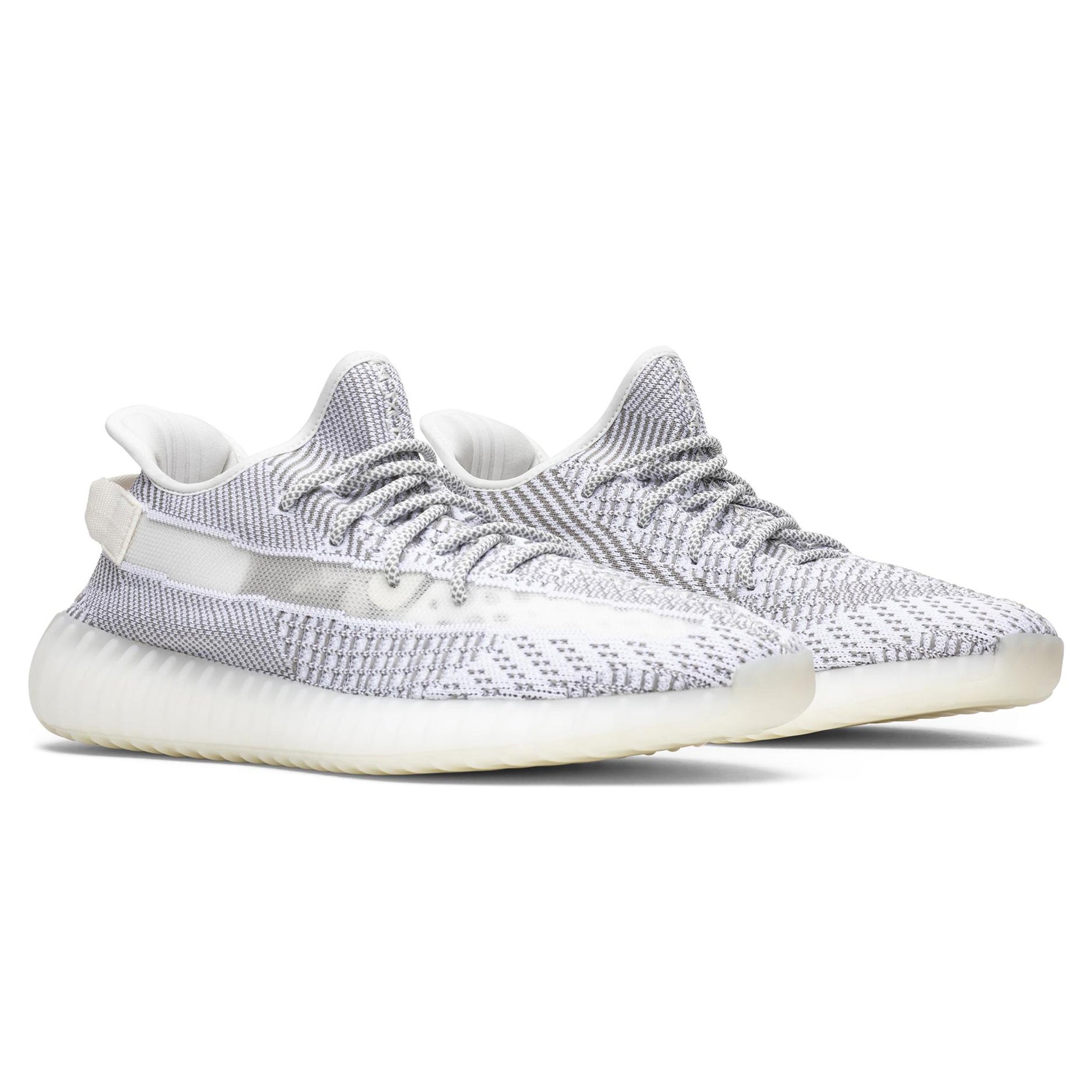 Front side view of Adidas Yeezy Boost 350 V2 Static (Non-Reflective) (2018/2023) EF2905