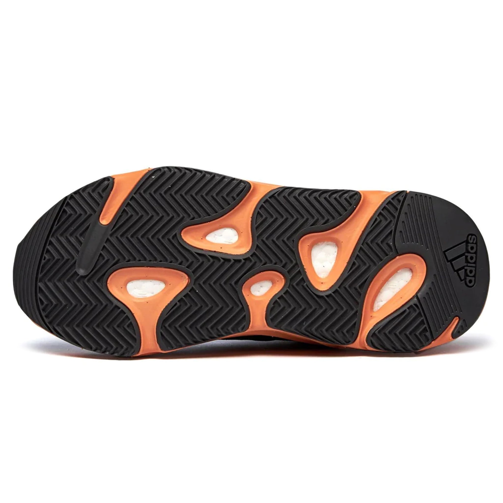 Sole view of Adidas Yeezy Boost 700 Boost Wash Orange GW0296