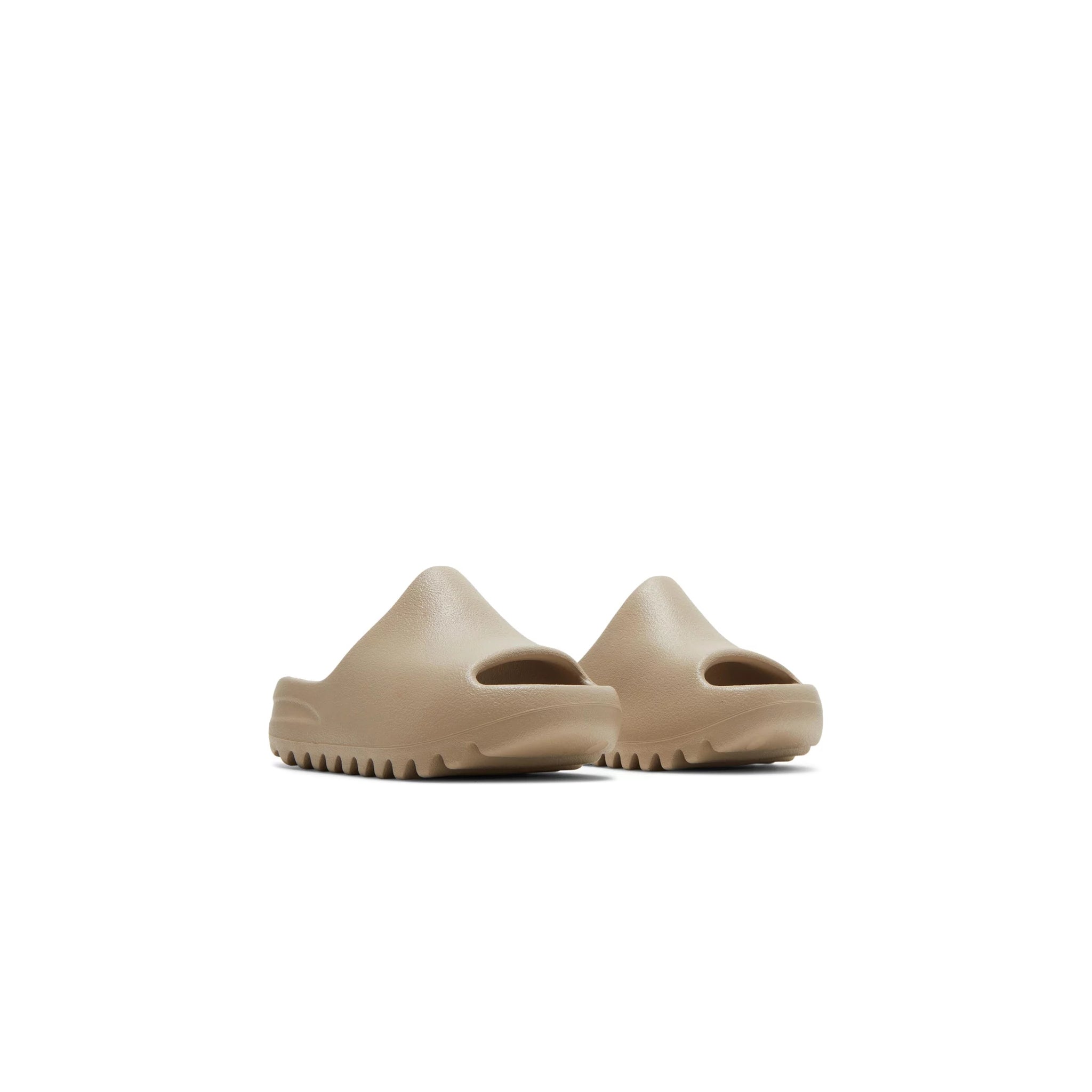 Front side view of Adidas Yeezy Slide Kids Pure (Restock Pair) HQ4117