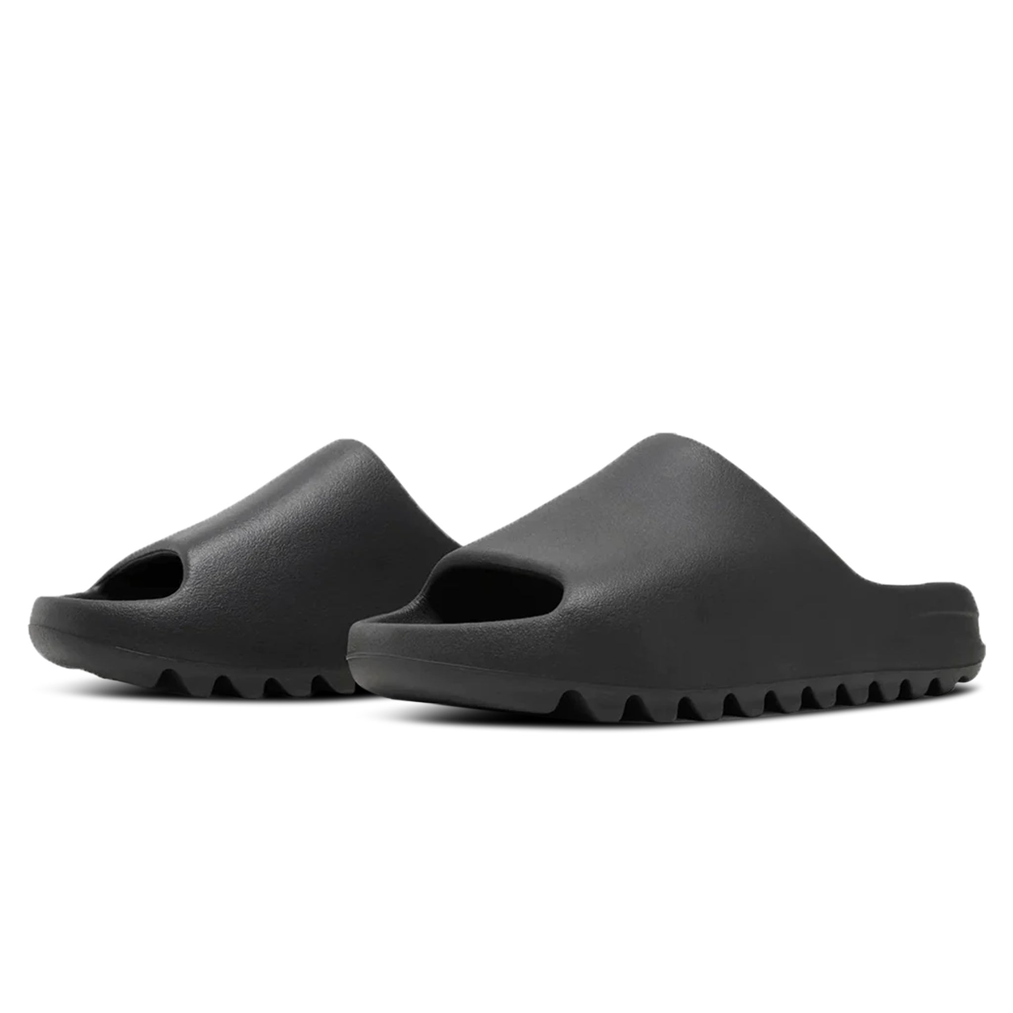 Front side view of Adidas Yeezy Slide Onyx HQ6448