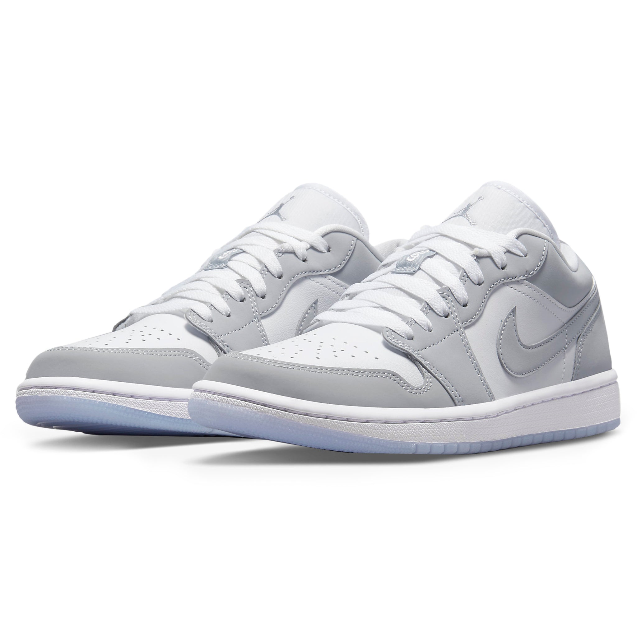 Front side view of Air Jordan 1 Low Wolf Grey (W) DC0774-105