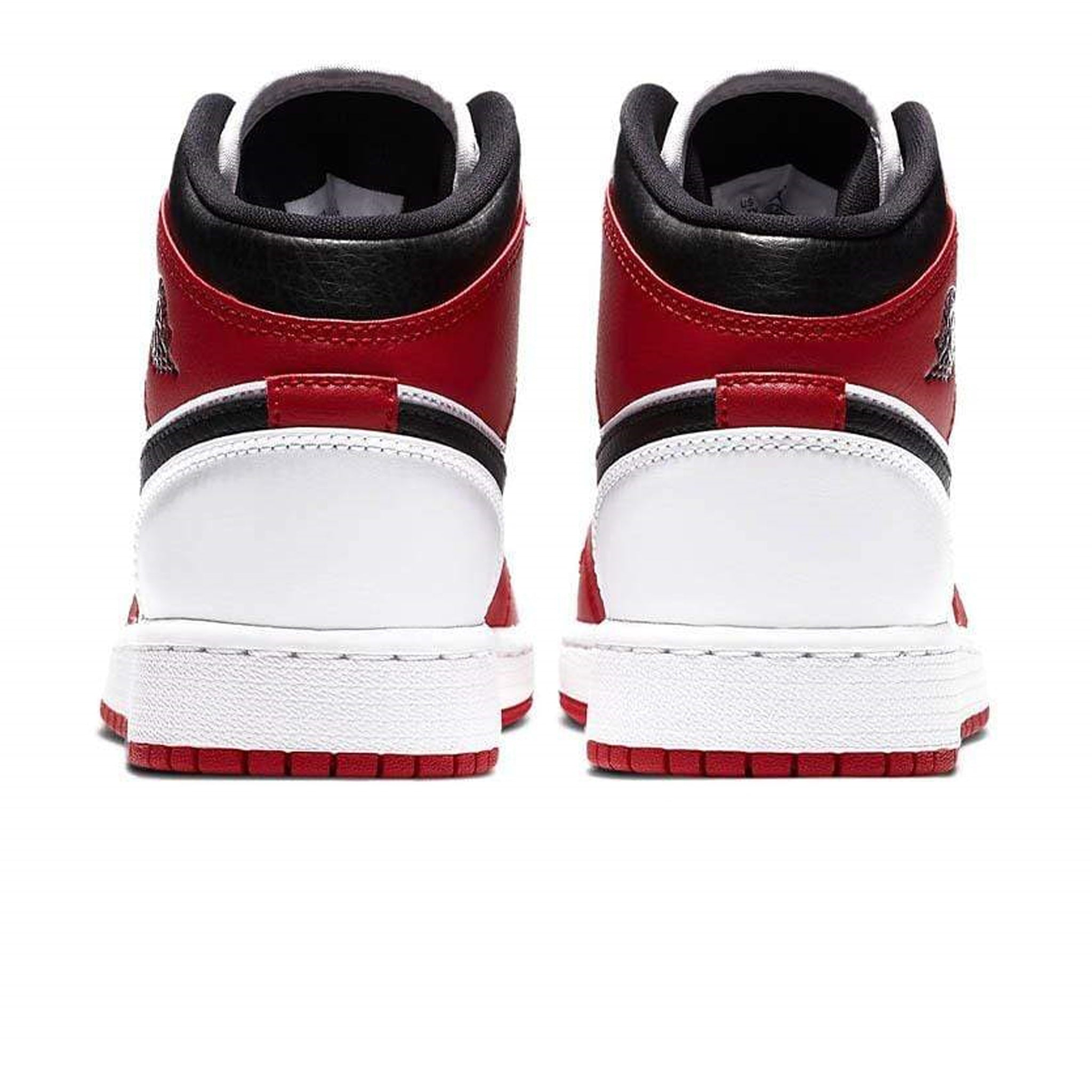 Nike Air Jordan 1 Retro Mid Chicago Toe Red White Black GS UK 3 4