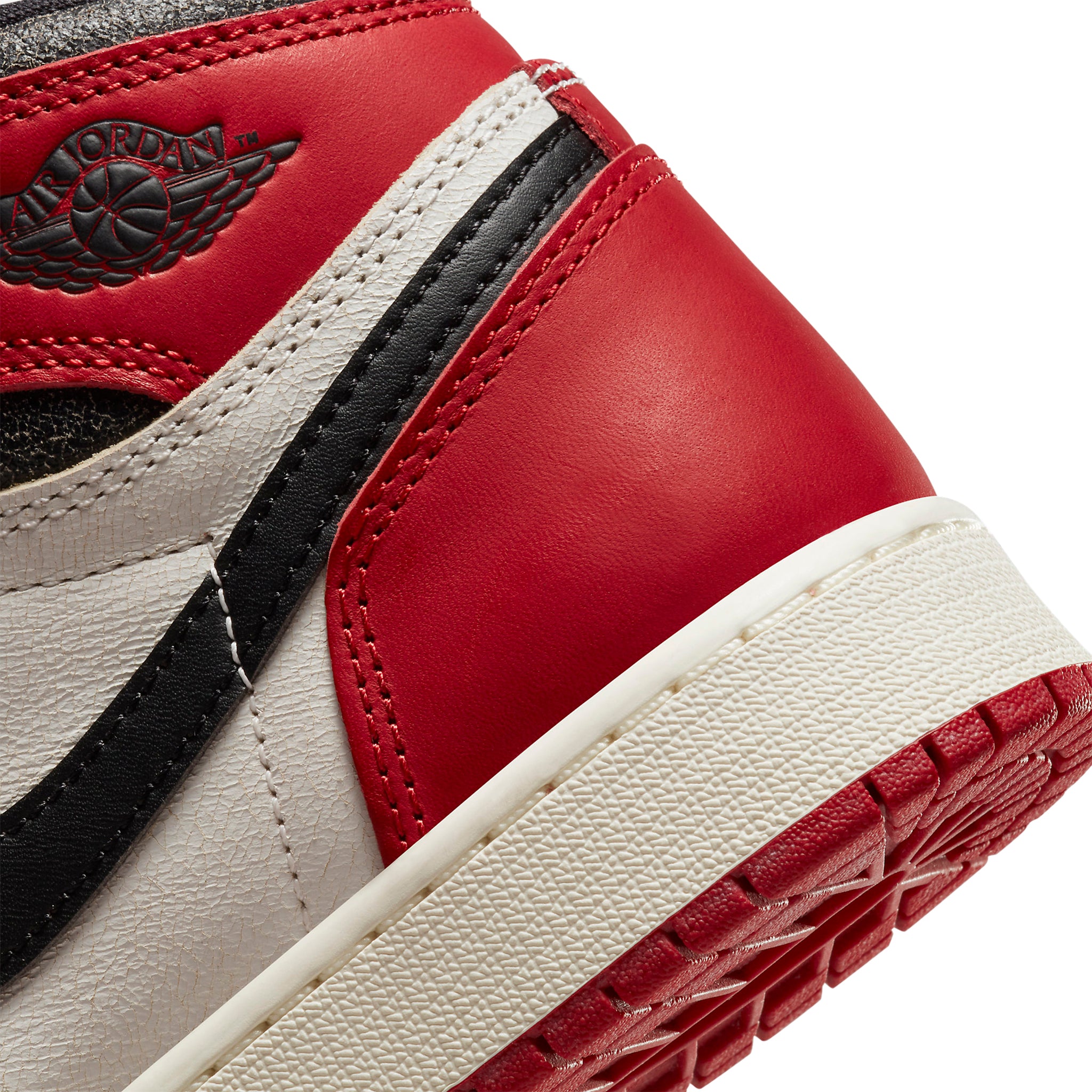 Wings logo view of Air Jordan 1 Retro High OG Lost And Found (GS) FD1437-612