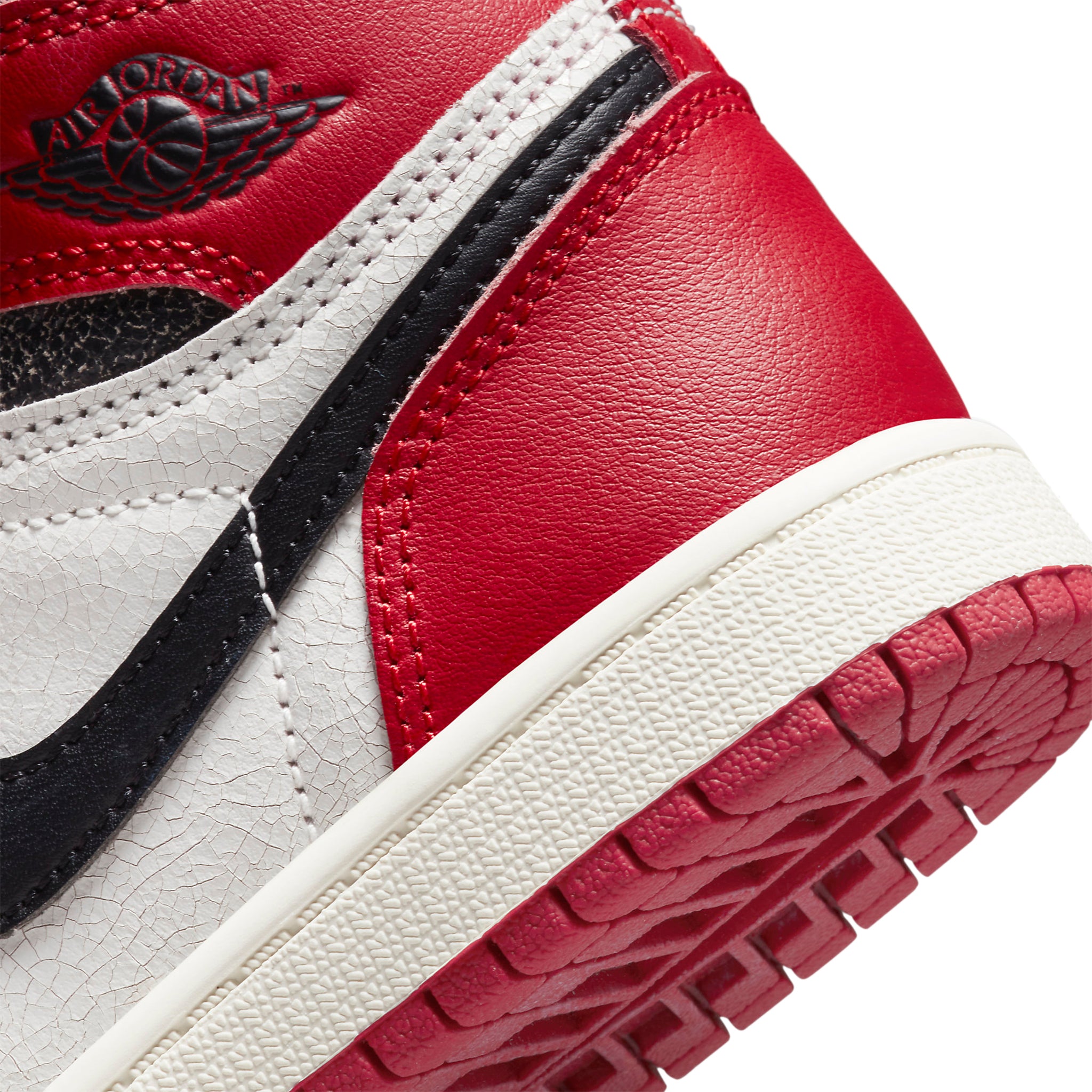 Wings logo view of Air Jordan 1 Retro High OG Lost And Found (PS) FD1412-612
