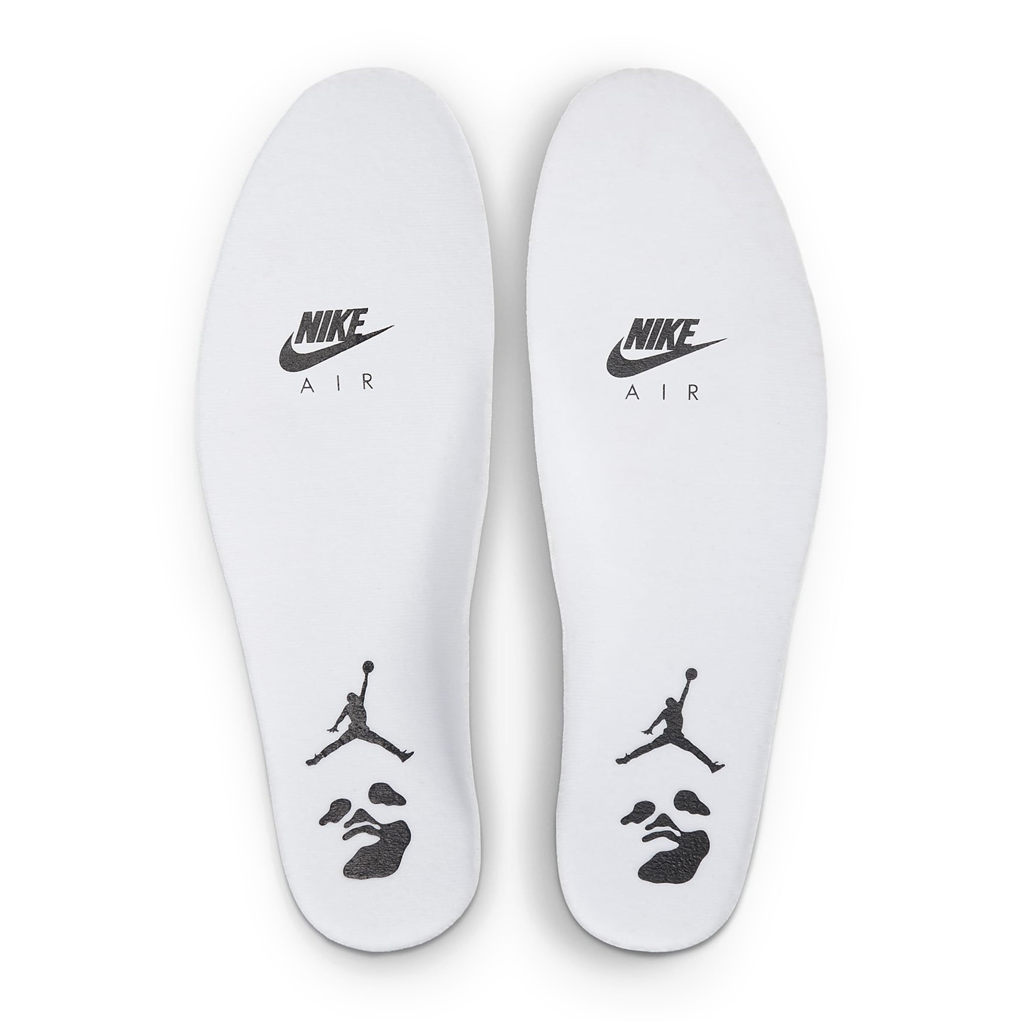 Insole view of Air Jordan 2 X Off-White Retro Low White Varsity Red DJ4375-106