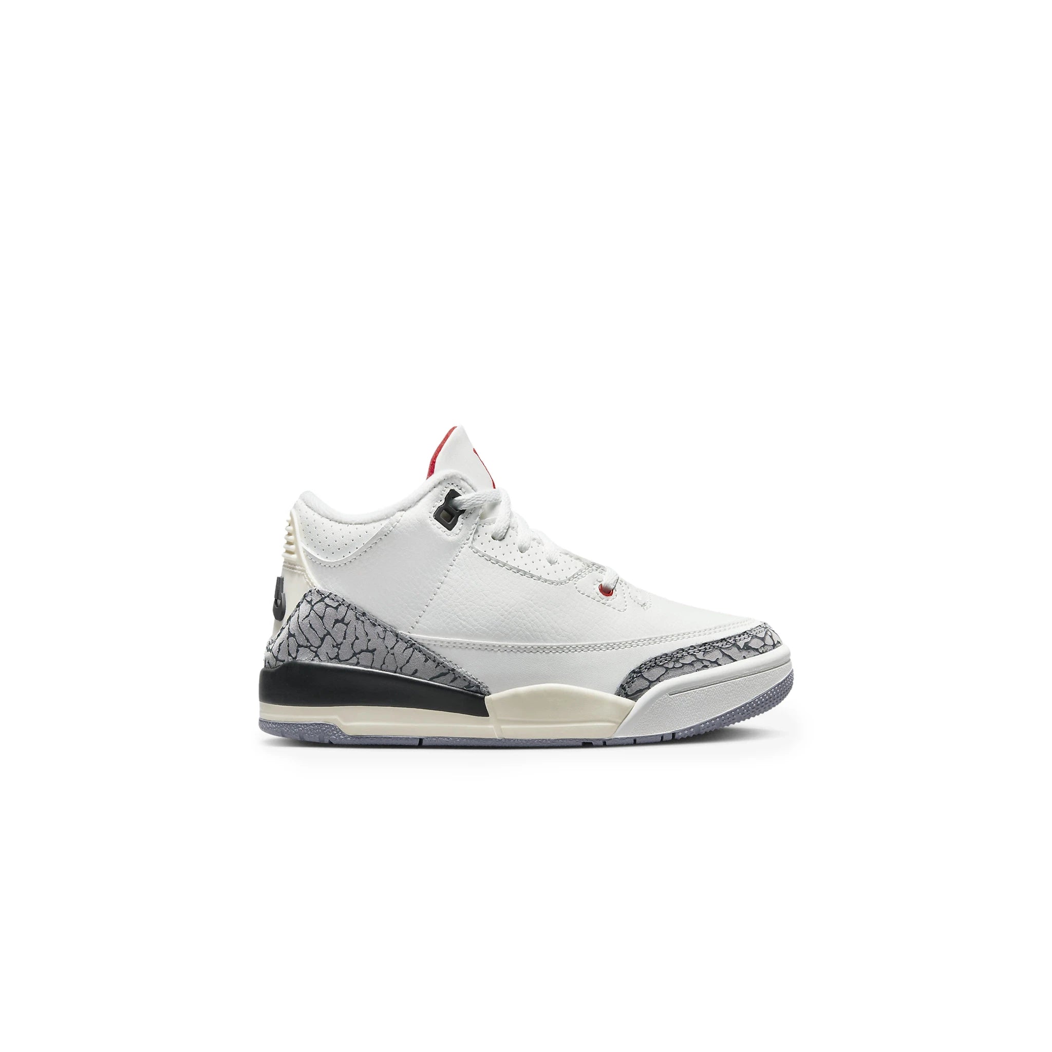 Side view of Air Jordan 3 Retro White Cement Reimagined (PS)