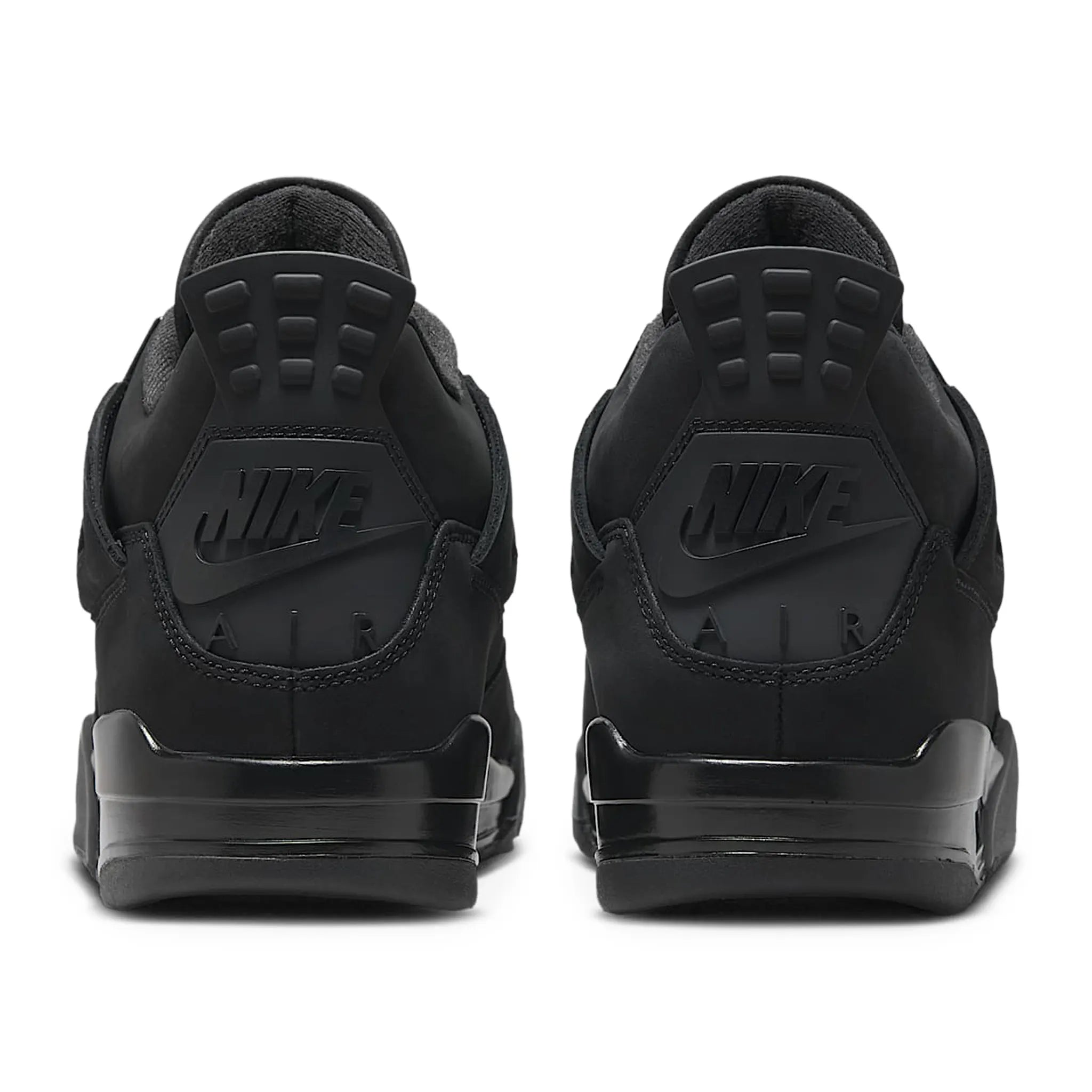 Back View of Air Jordan 4 Retro Black Cat (2025) FV5029-010