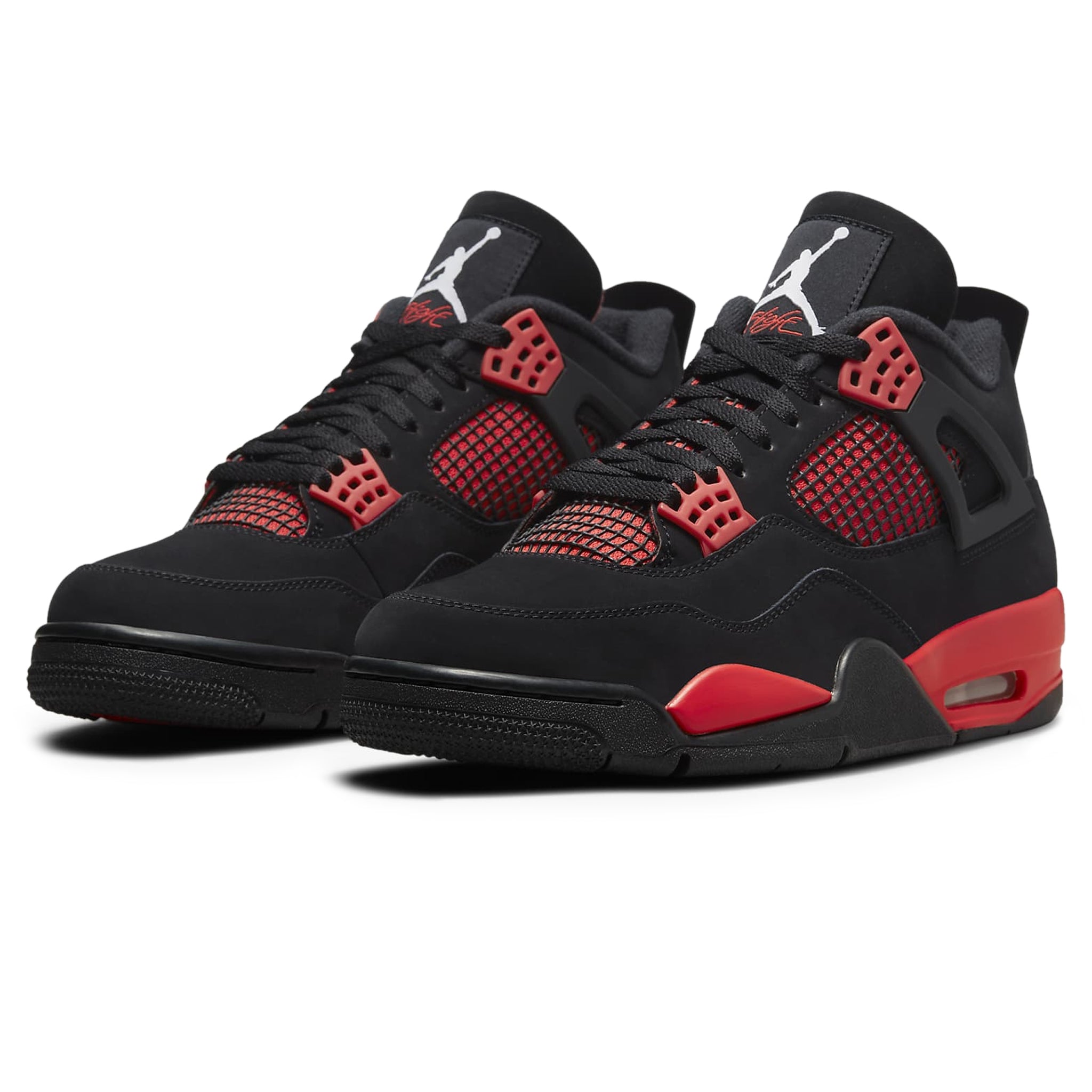 Front side view of Air Jordan 4 Retro Red Thunder CT8527-016