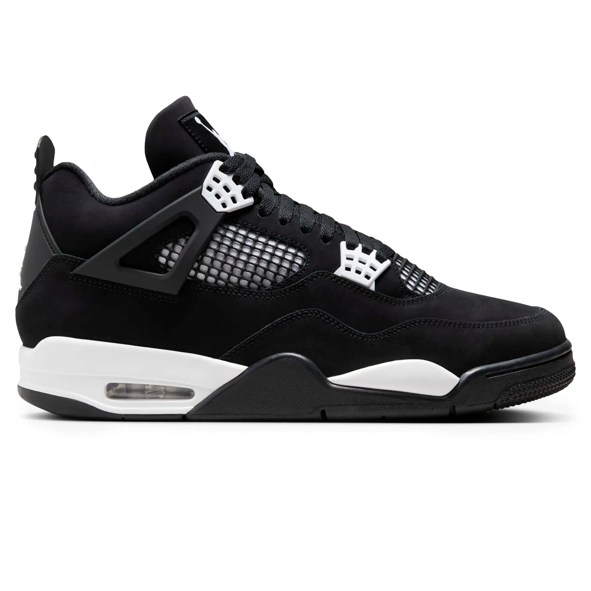 Side View of Air Jordan 4 Retro White Thunder (Left UK 11, Right UK 8.5)
