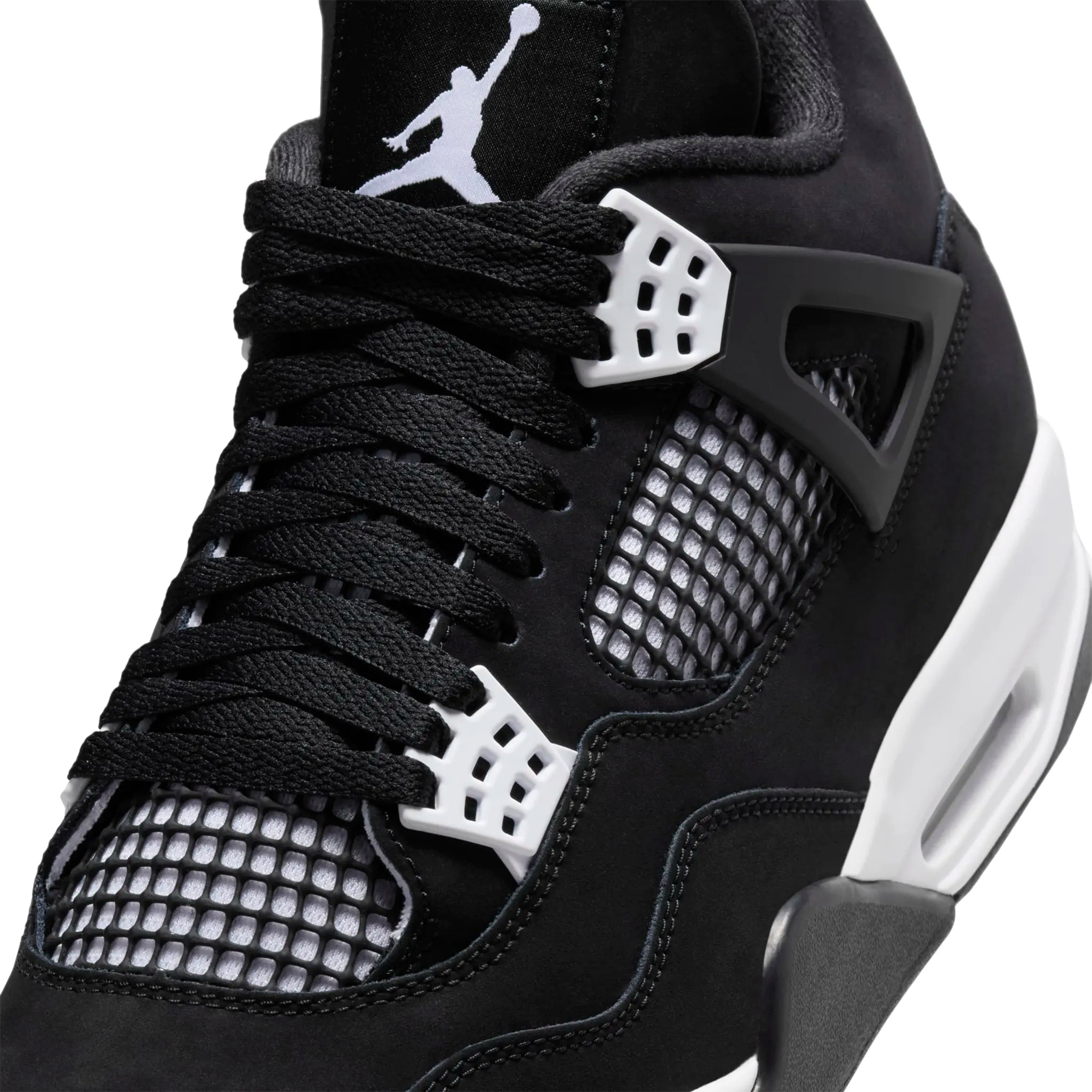 Detailed View of Air Jordan 4 Retro White Thunder (Left UK 11, Right UK 8.5)