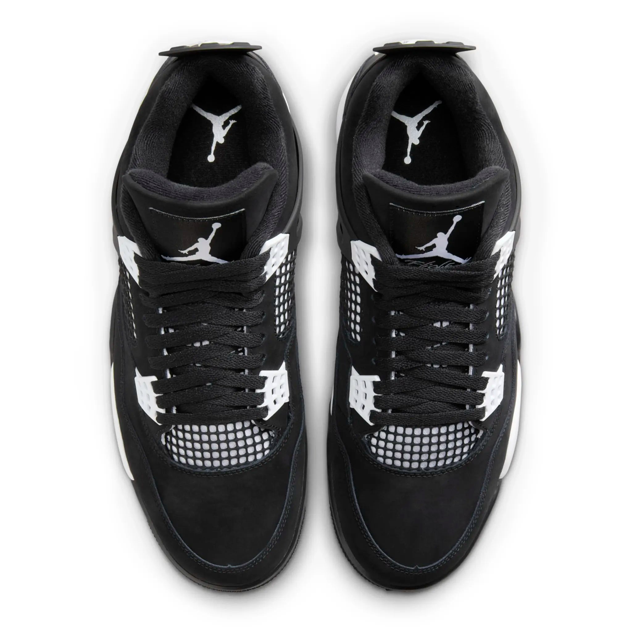 Upper View of Air Jordan 4 Retro White Thunder (Left UK 11, Right UK 8.5)