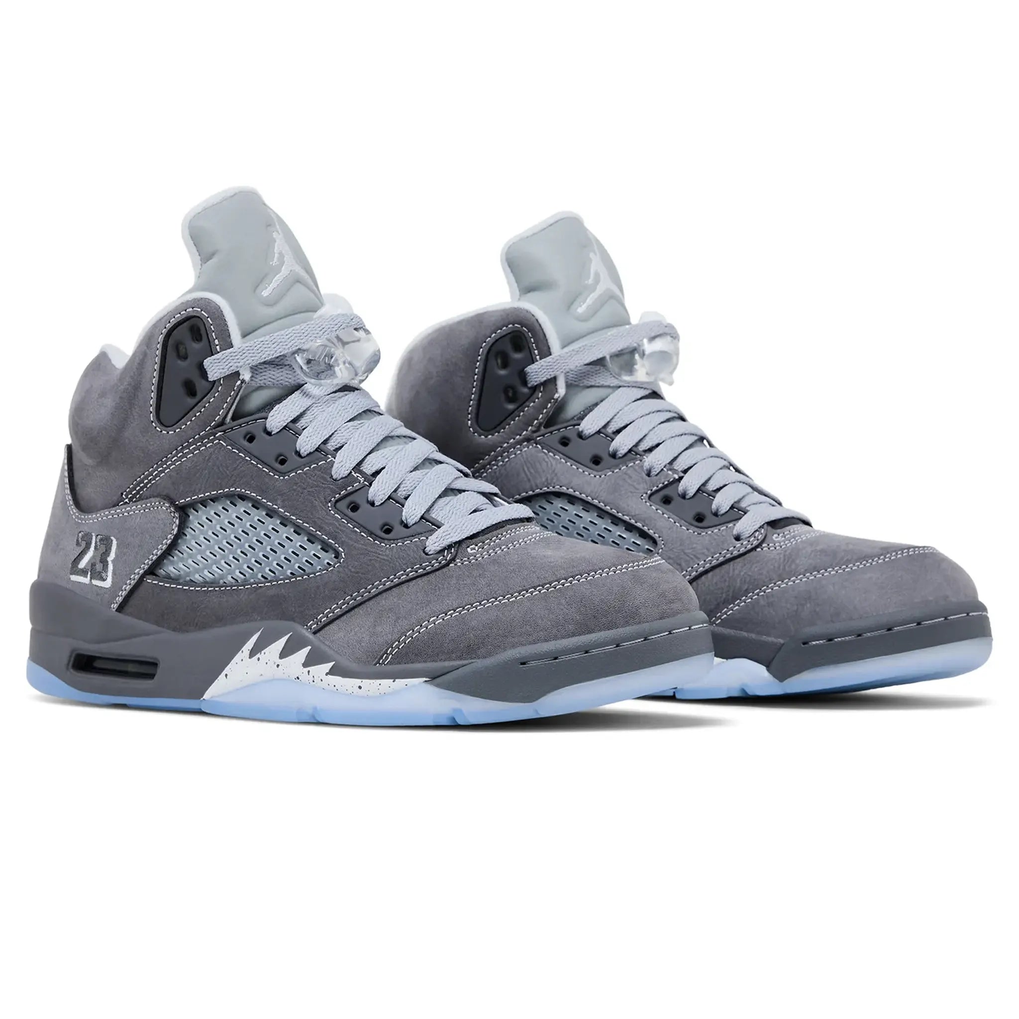 Front Side View of Air Jordan 5 Retro Wolf Grey (2026) DD0587-002