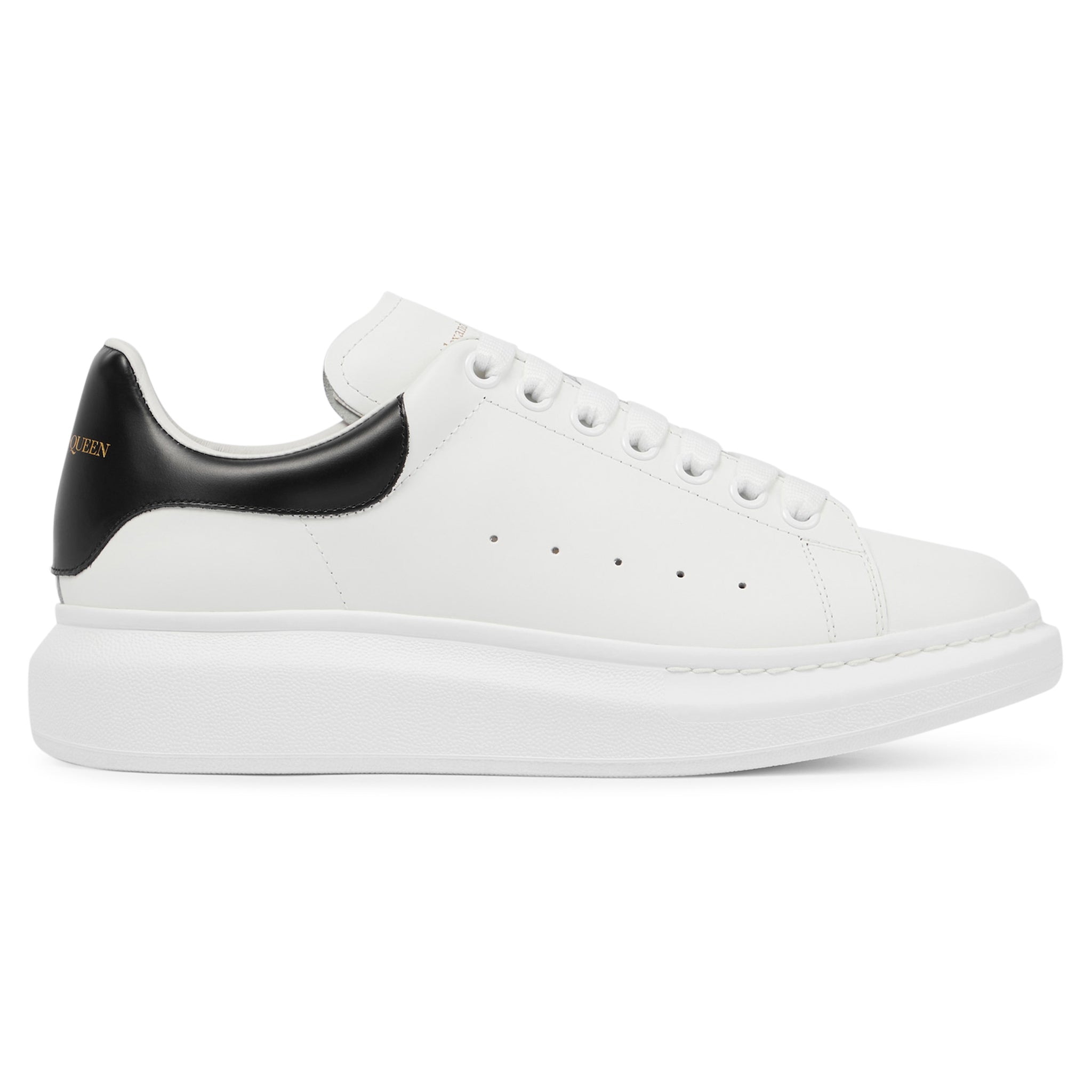 Alexander Mcqueen Raised Sole White Black Sneaker 553680WHGP59061