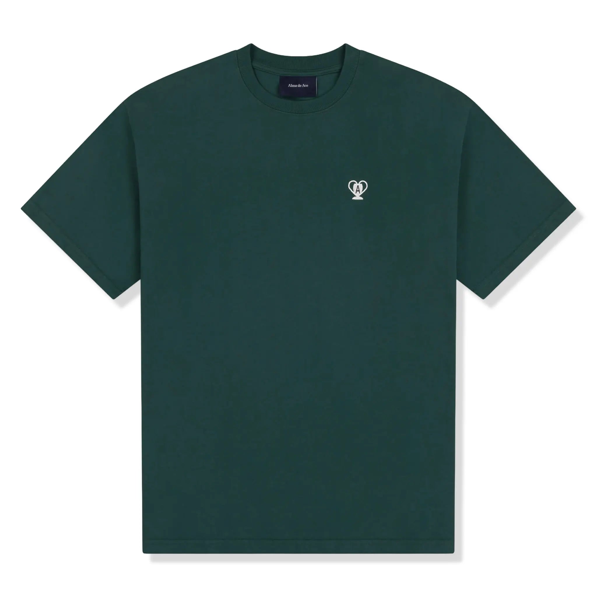 Front View of Alma De Ace Trophy Green T-Shirt