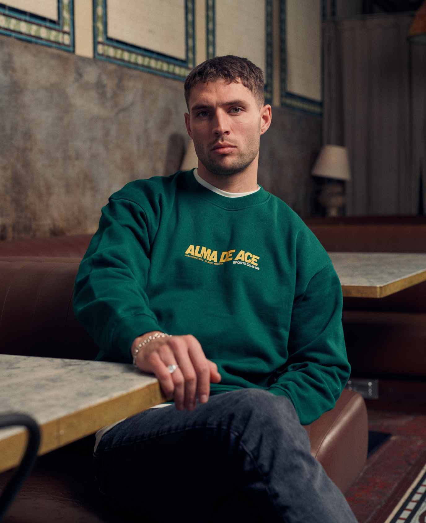 Alma De Ace Sports Club 92 Green Sweatshirt