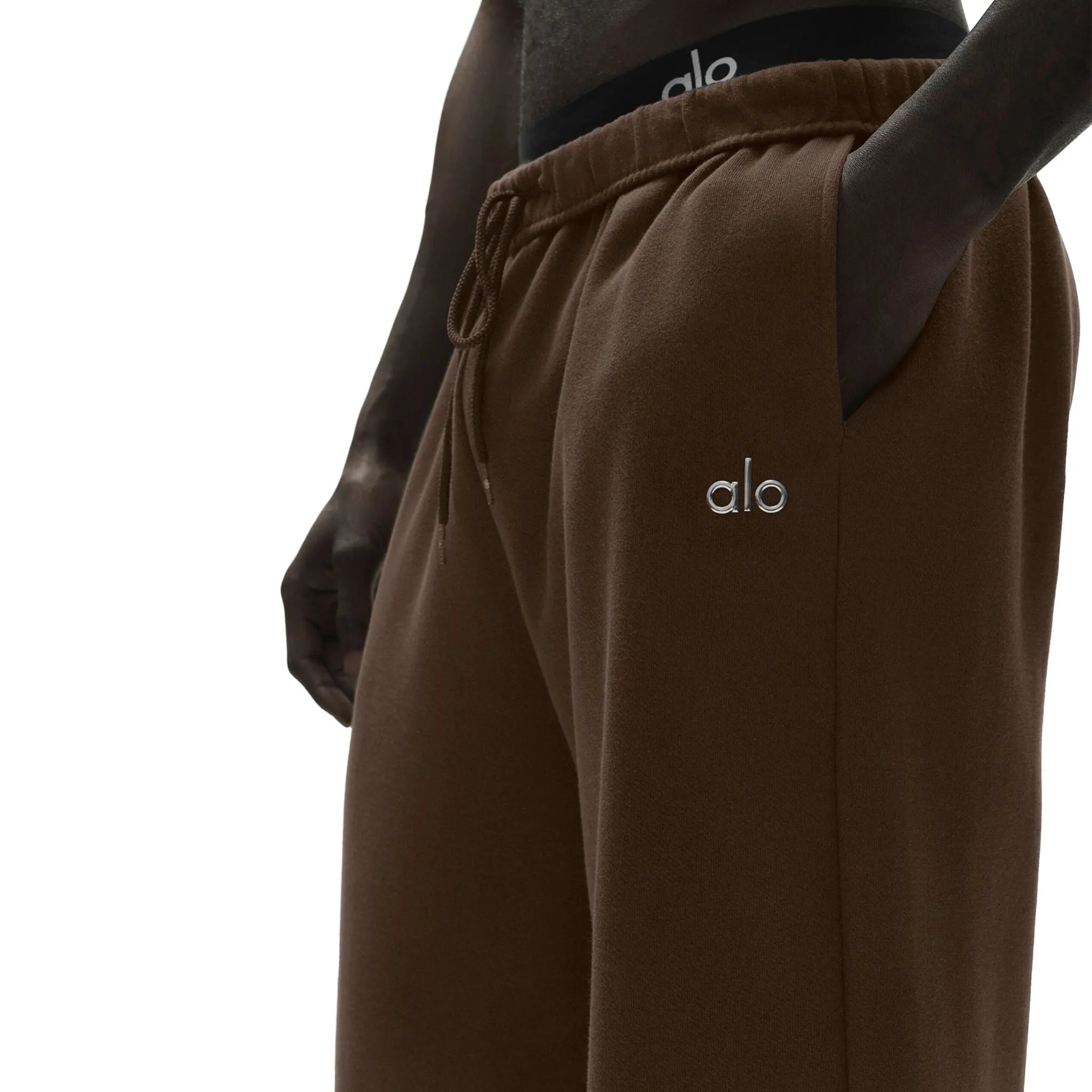 Detailed View of Alo Yoga Accolade Straight Leg Espresso Sweatpants U5012RG040640