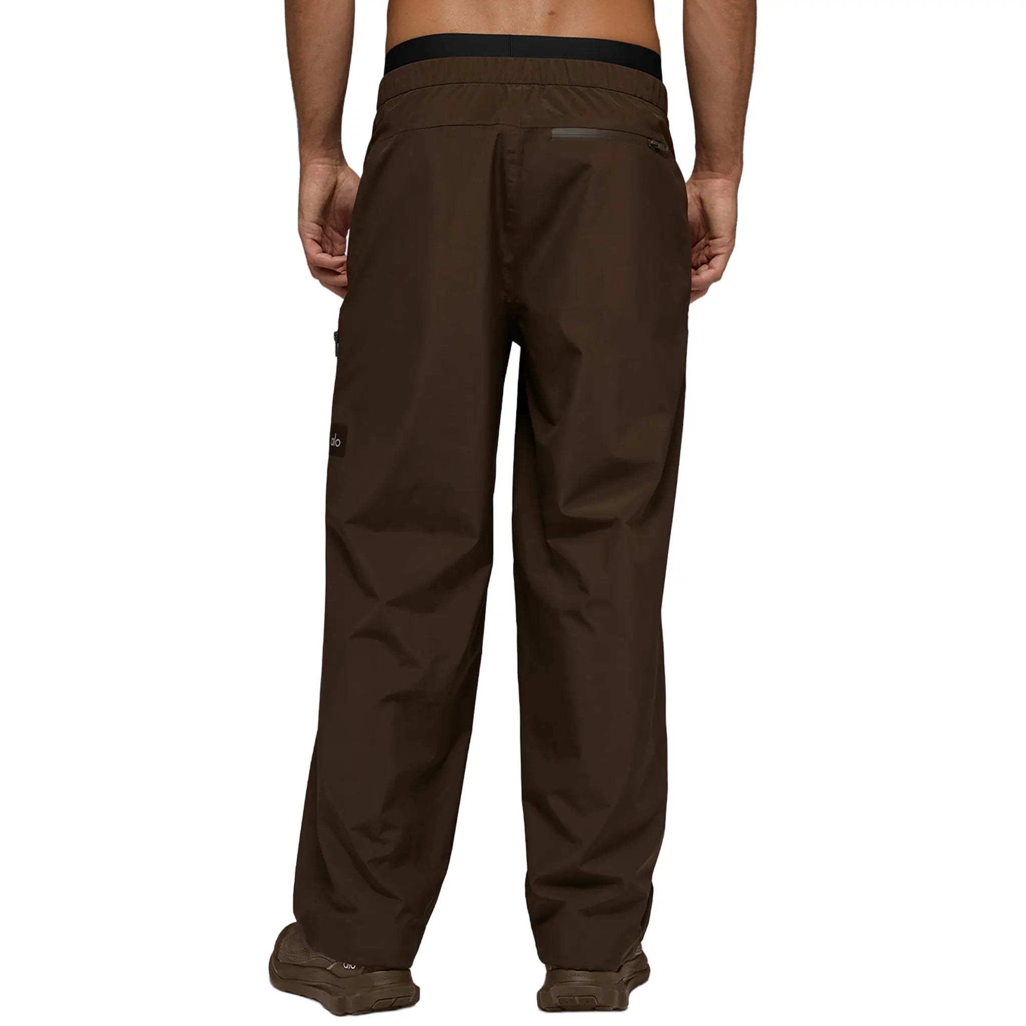 Back View of Alo Yoga Alpha Shell Espresso Pants