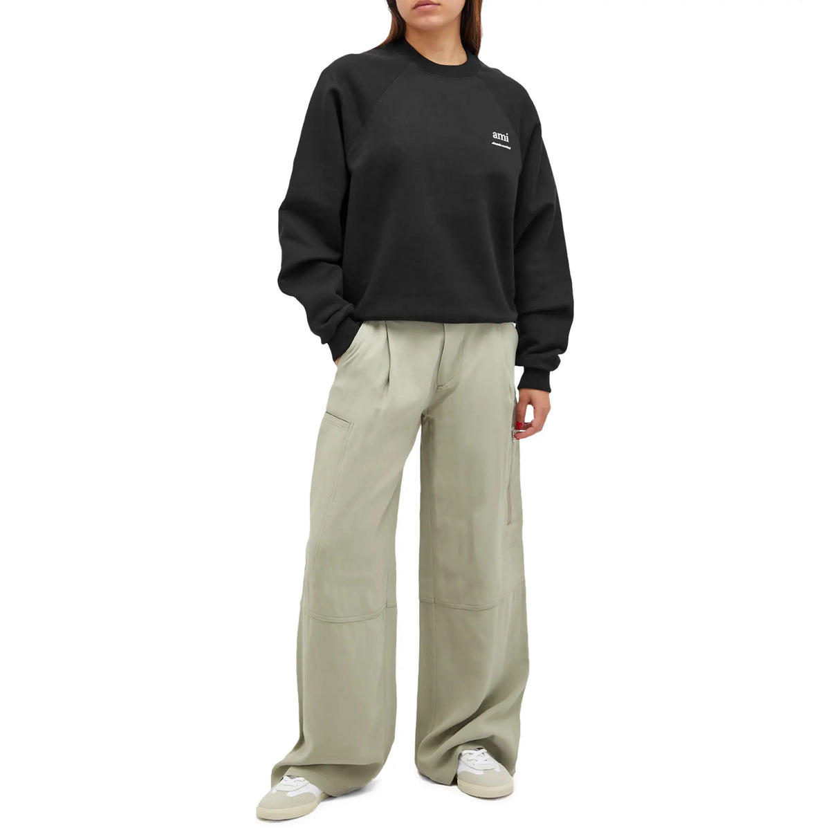 Ami Paris Ami Alexandre Mattiussi Black Sweatshirt Ami Paris Ami Alexandre Mattiussi Black Sweatshirt
