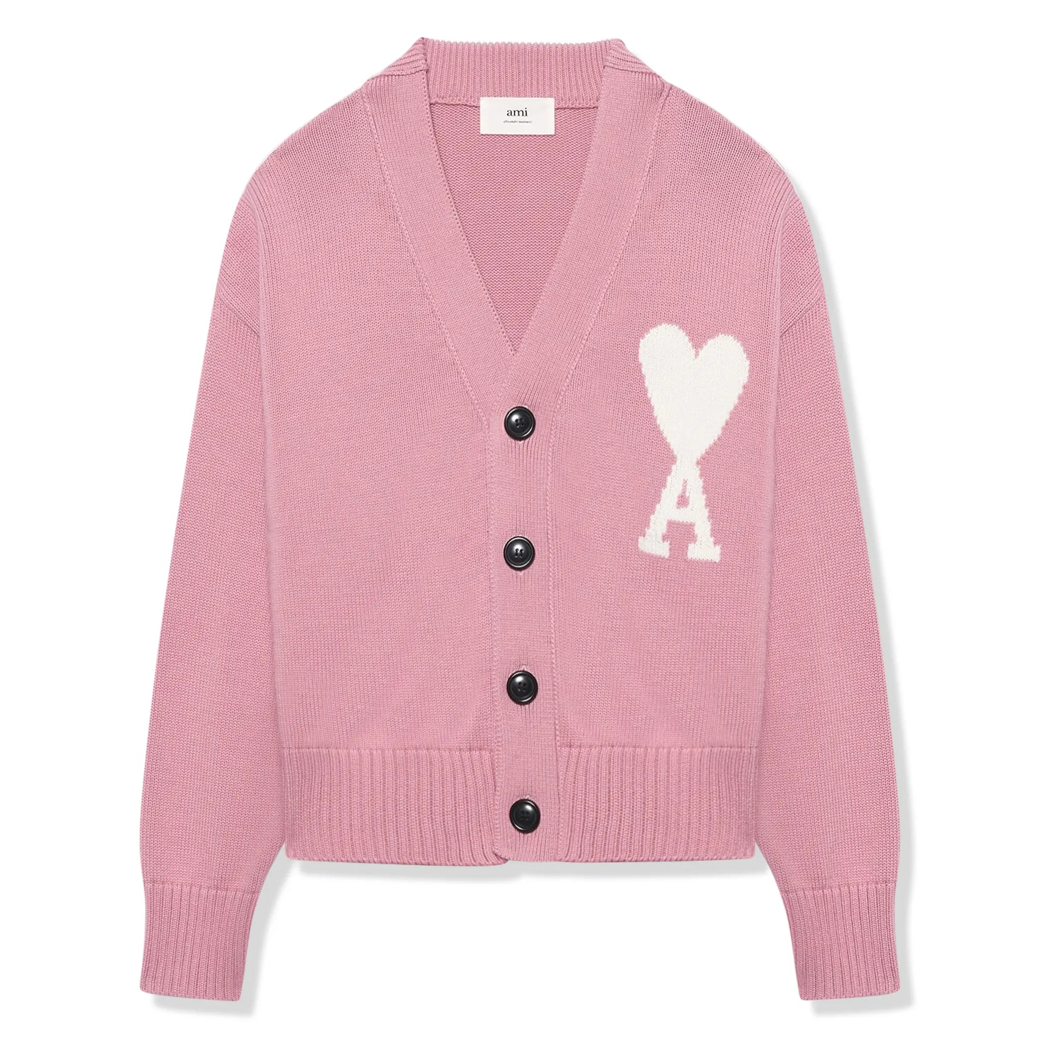 Pink and white cardigan online