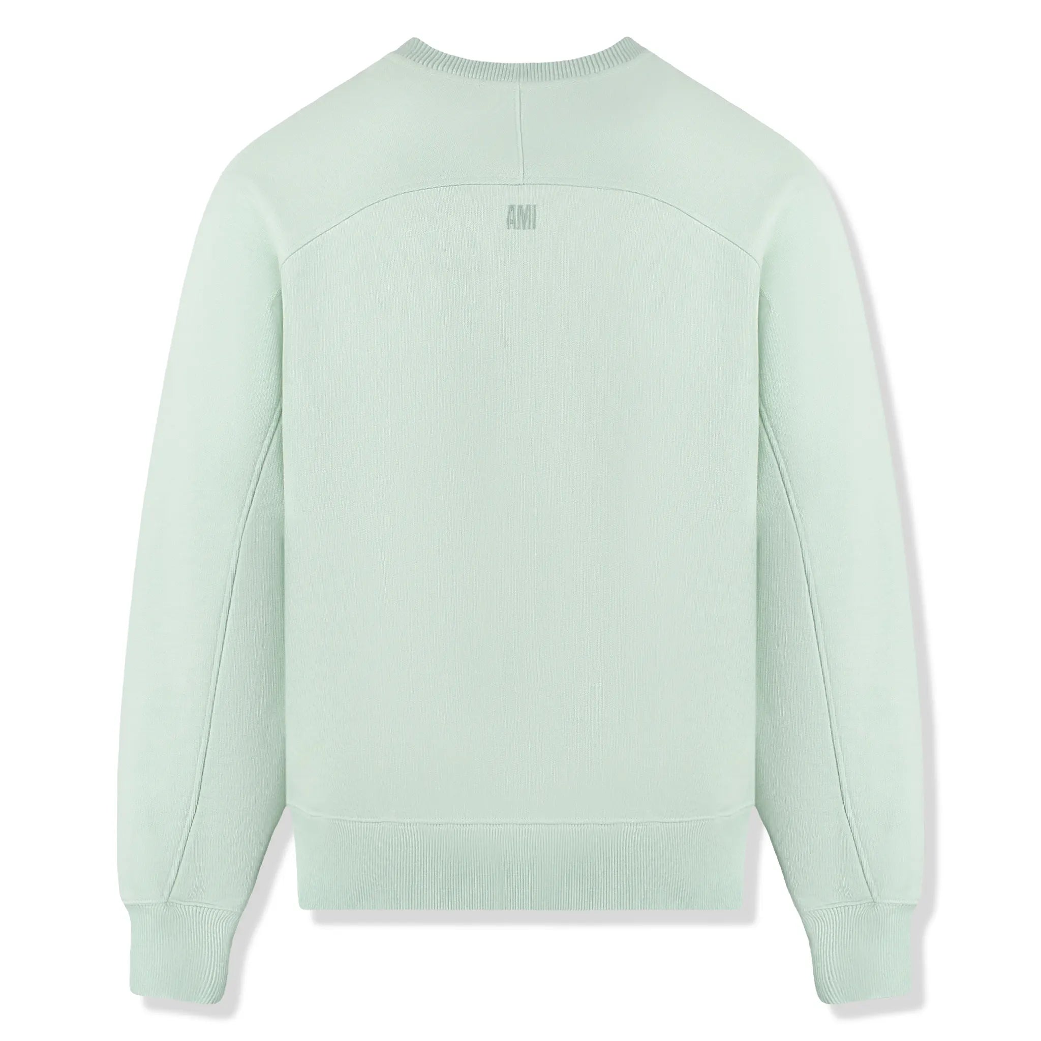 Ami Paris Ami De Coeur Tonal Aqua Green Sweatshirt | USW002747-441