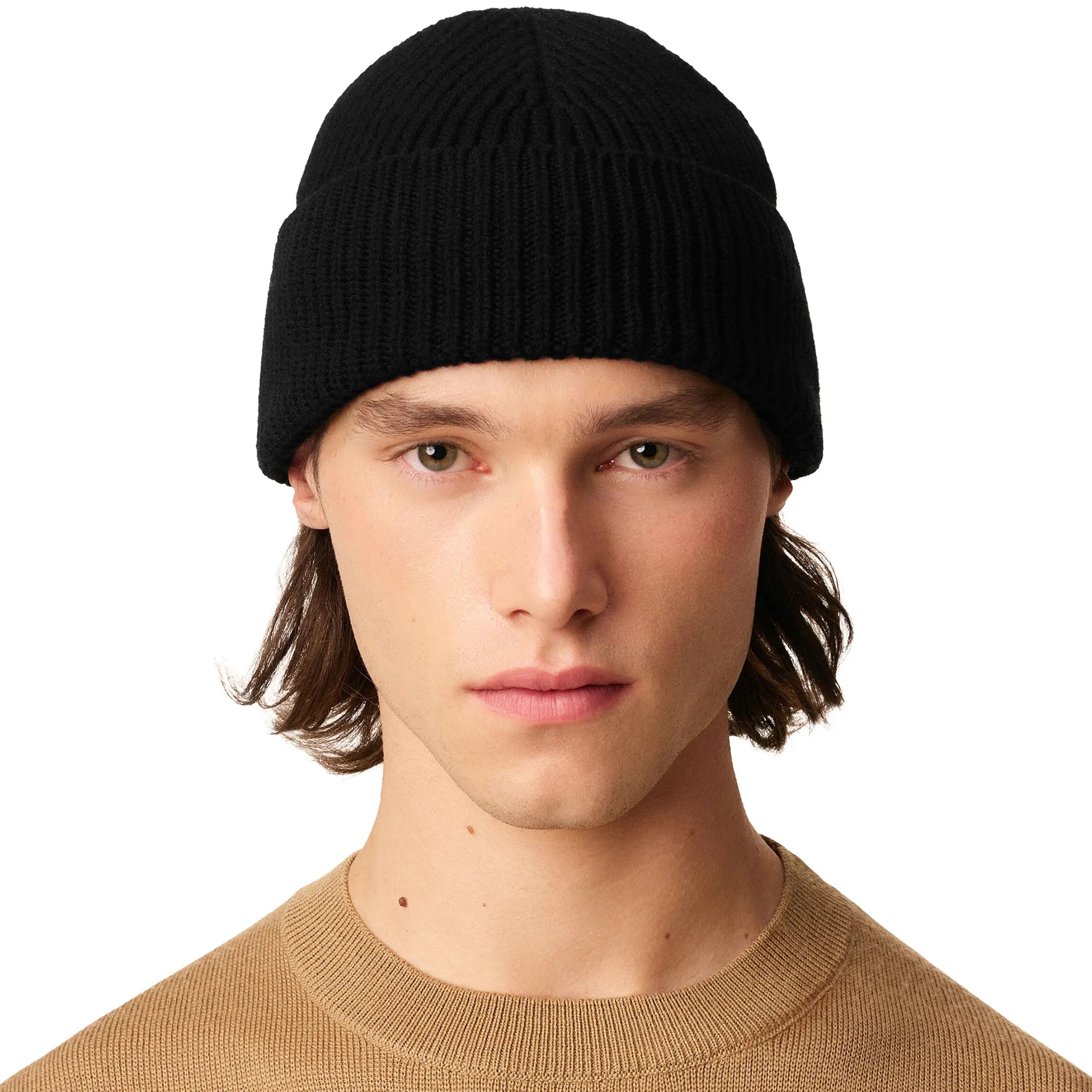 Ami Paris Ami de Coeur Black Red Beanie | BFUHA116-018-009