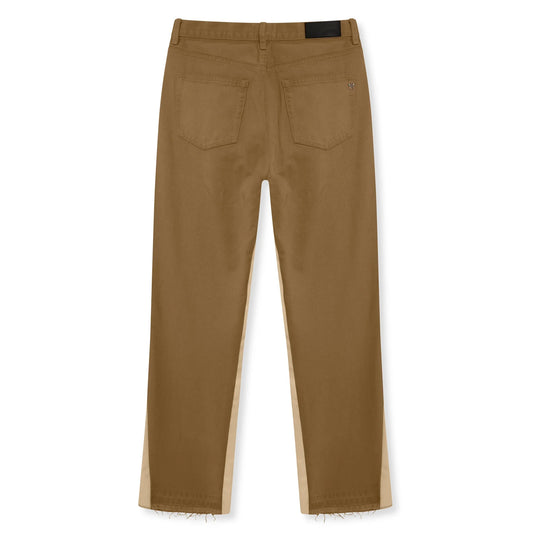 Amicci Axel Contrast Panel Jeans Tan