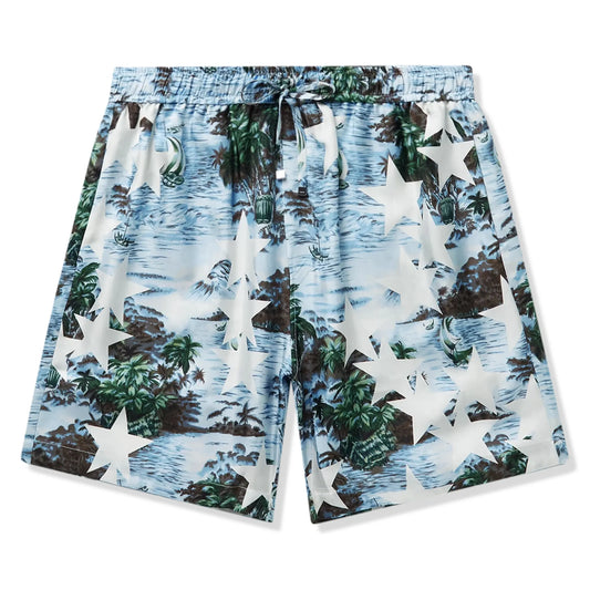 Amiri Tropical Star Blue Swim Shorts