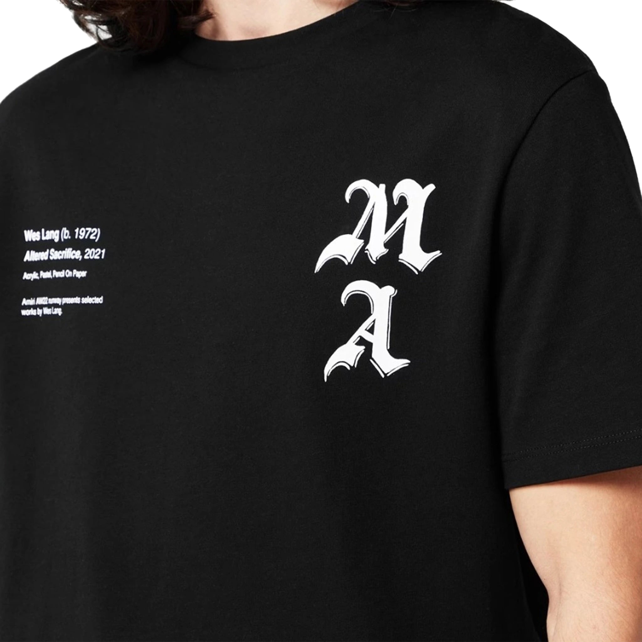 Amiri Wes Lang Checker Skull Black T Shirt | AW22MJG001-001 Amiri Wes Lang Checker Skull Black T Shirt | AW22MJG001-001