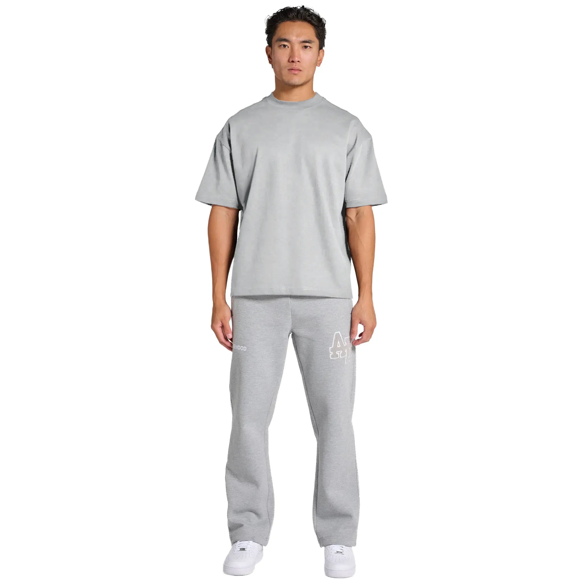 Front View of Annie Hood Blanks Grey T Shirt