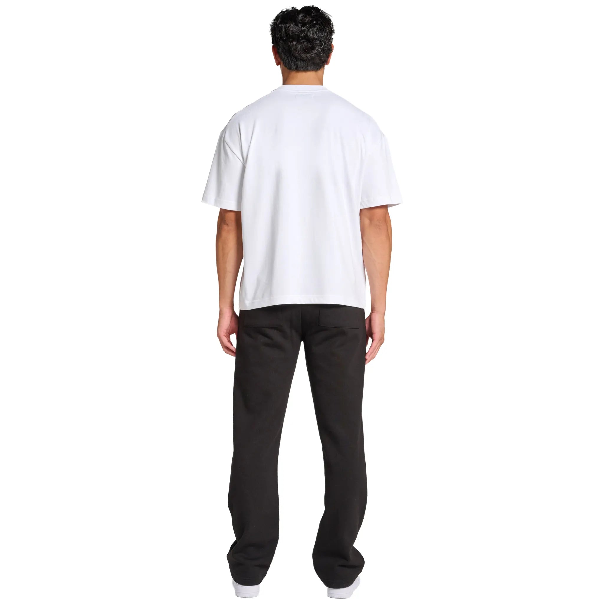 Back View of Annie Hood Blanks White T Shirt