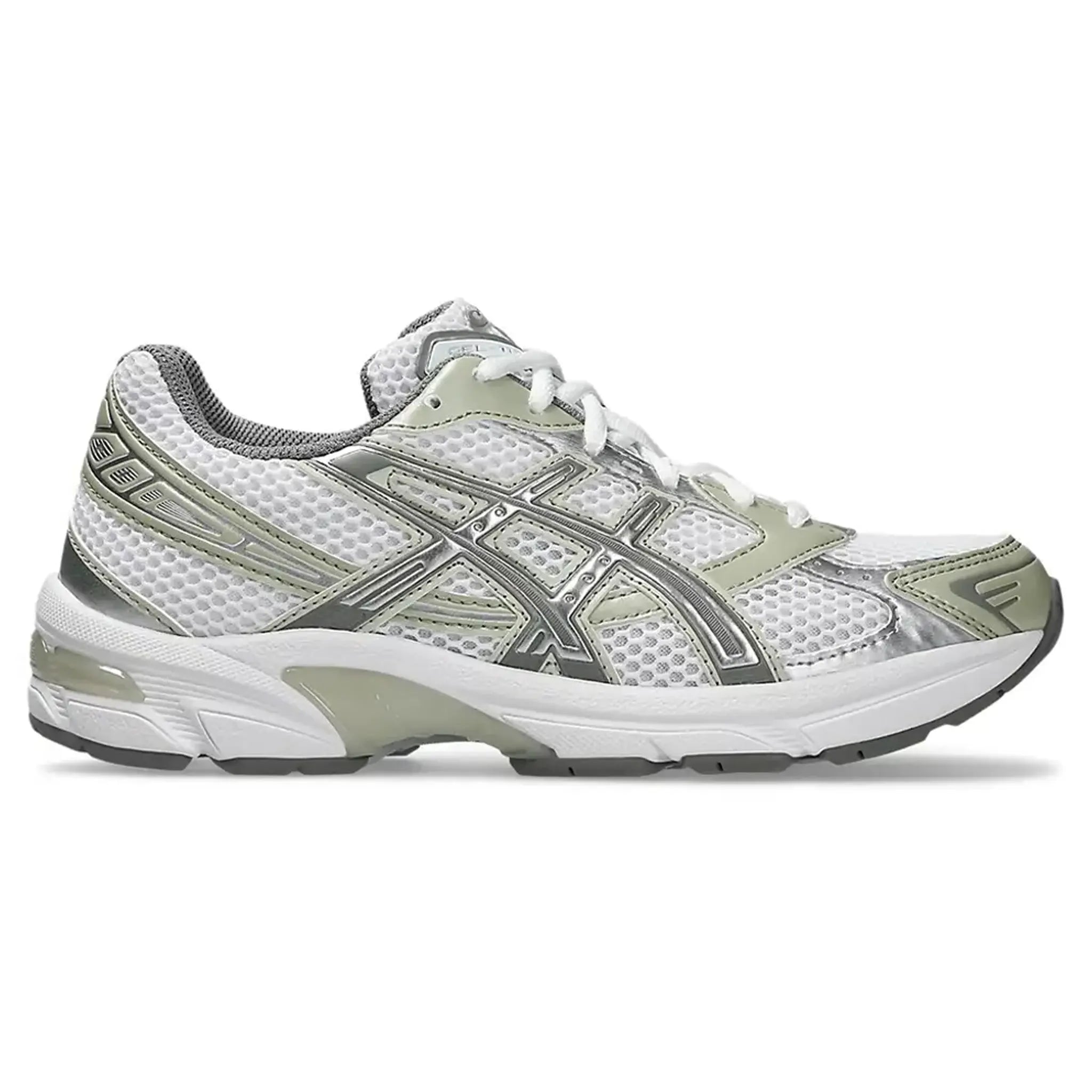 Side View of ASICS Gel-1130 White Dried Leaf Green (W) 1202A164-124
