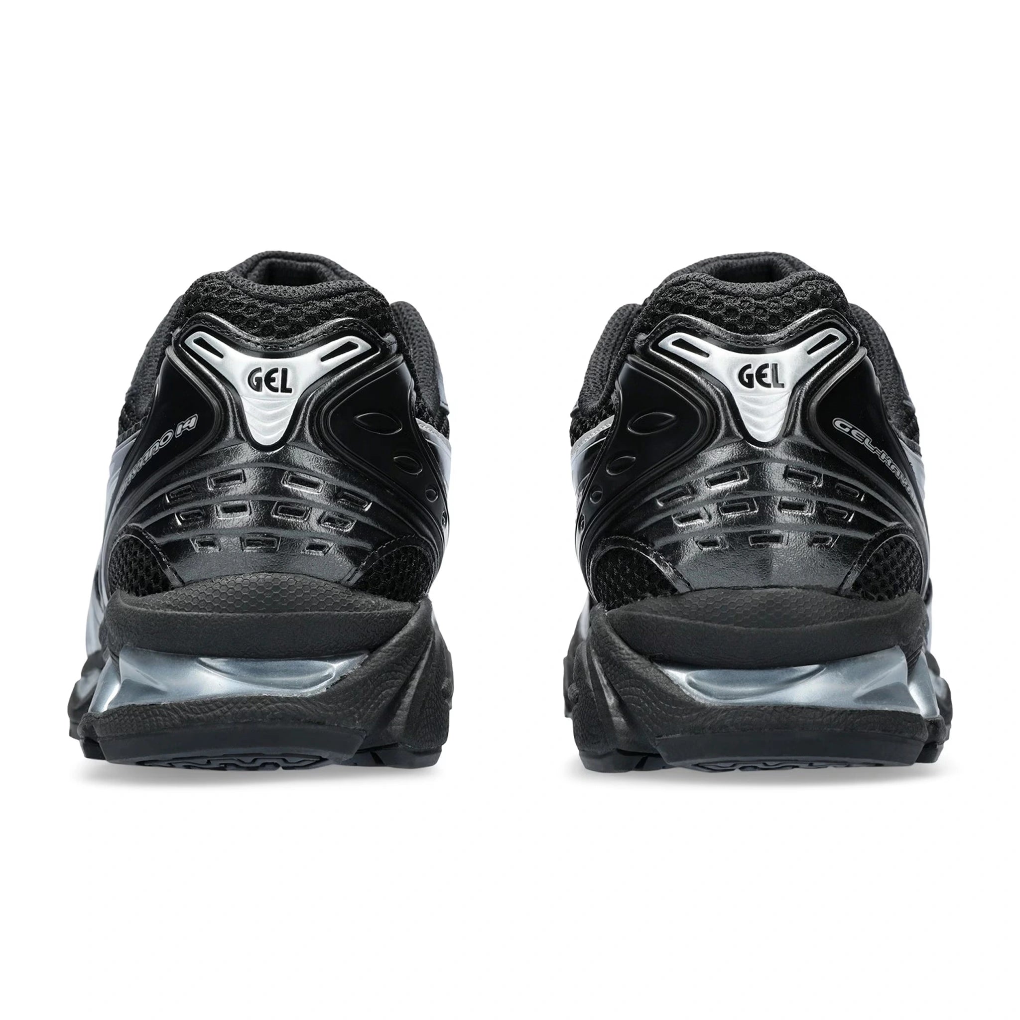 Back view of ASICS Gel-Kayano 14 Black Silver 1201A019-006