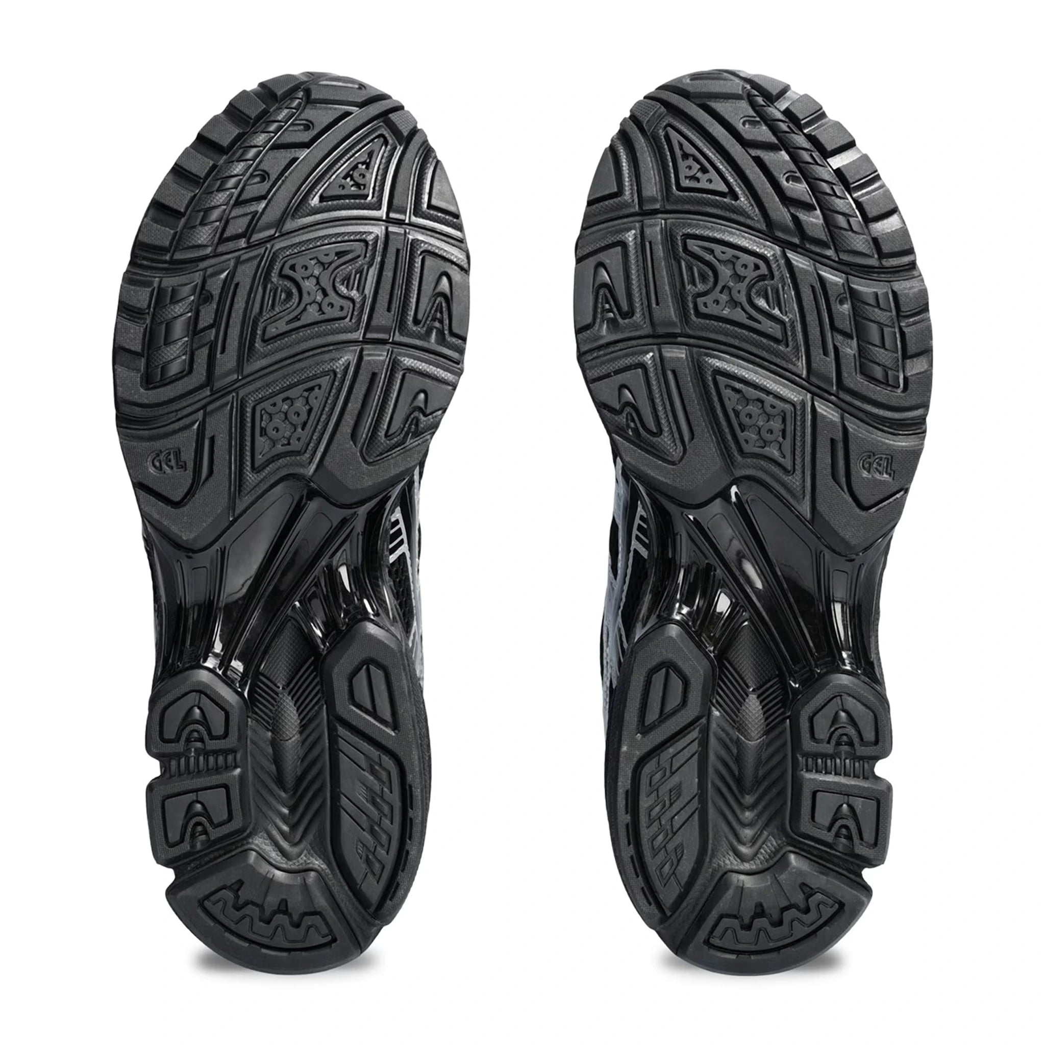 Sole view of ASICS Gel-Kayano 14 Black Silver 1201A019-006