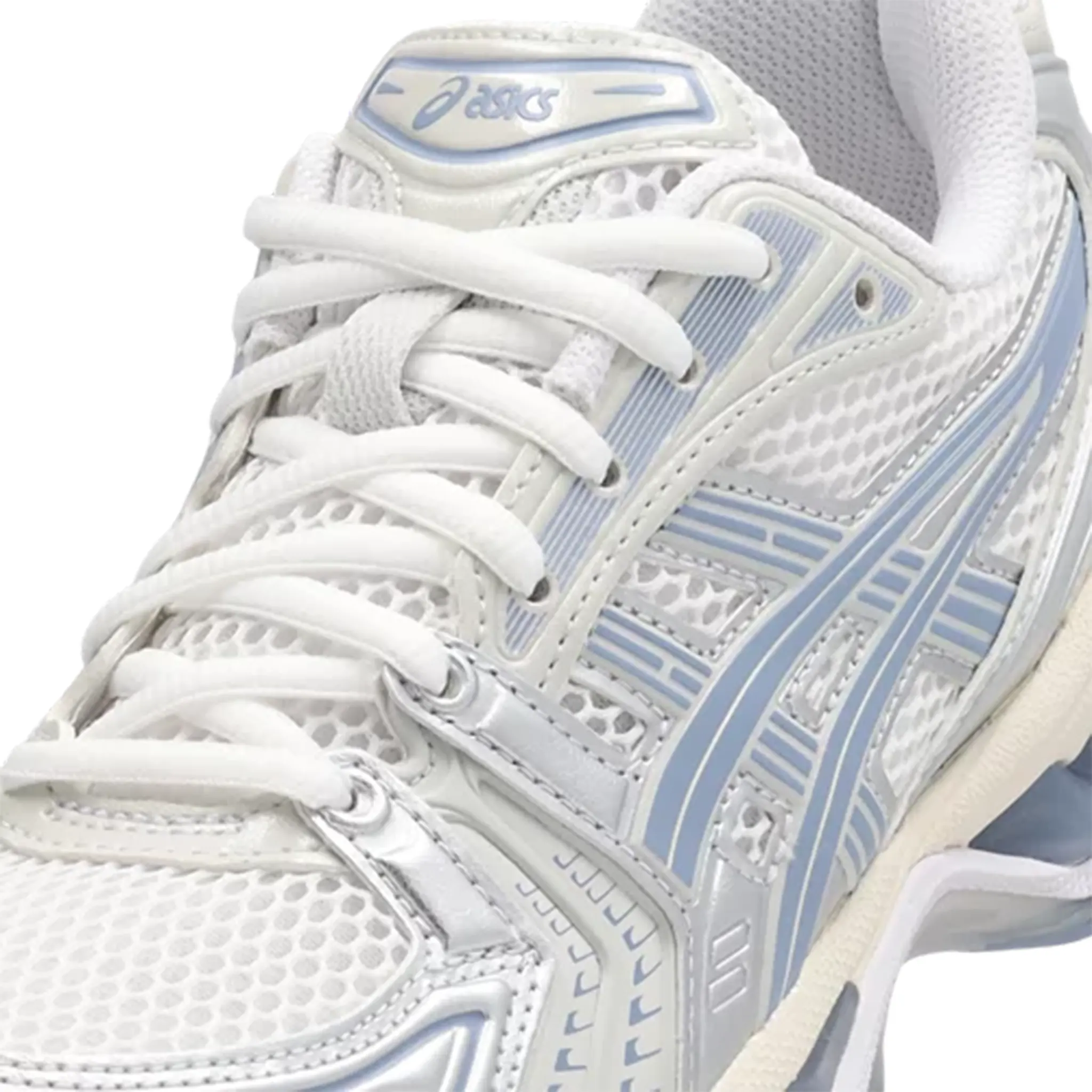 Detailed View of ASICS Gel-Kayano 14 White Light Navy 1203A537-115