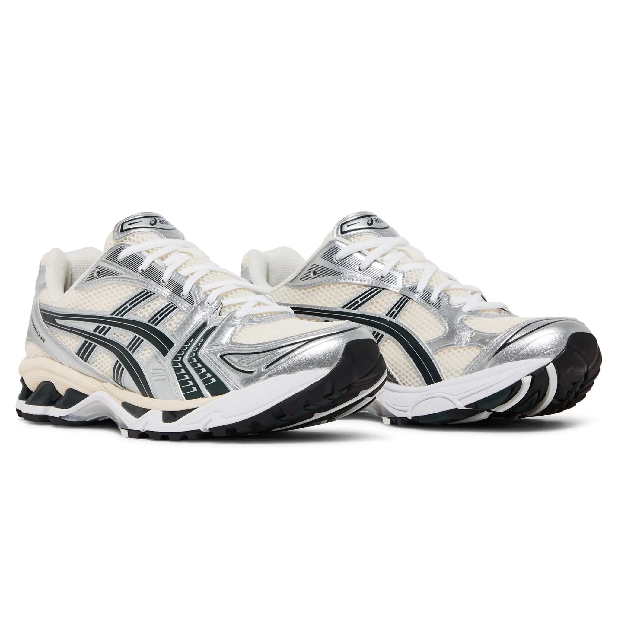 Front Side View of ASICS Gel-Kayano 14 x Kith Cream Scarab  1203A566-100