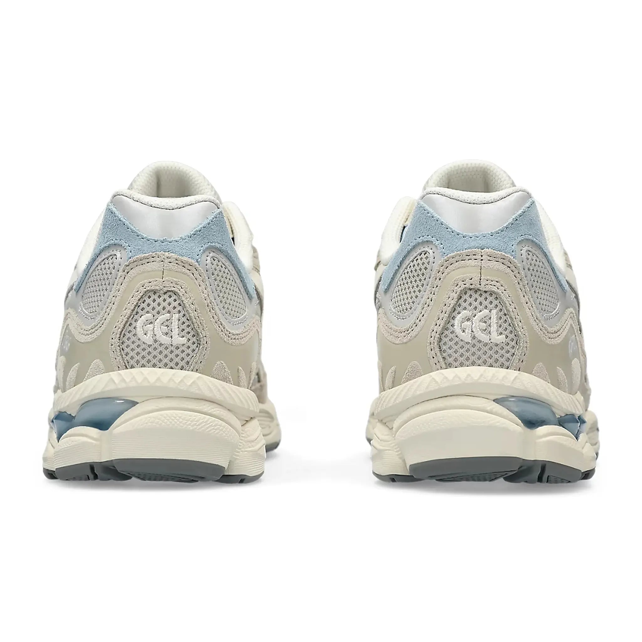 Back view of Asics Gel-NYC Grey Blue (W) 1203A383-023