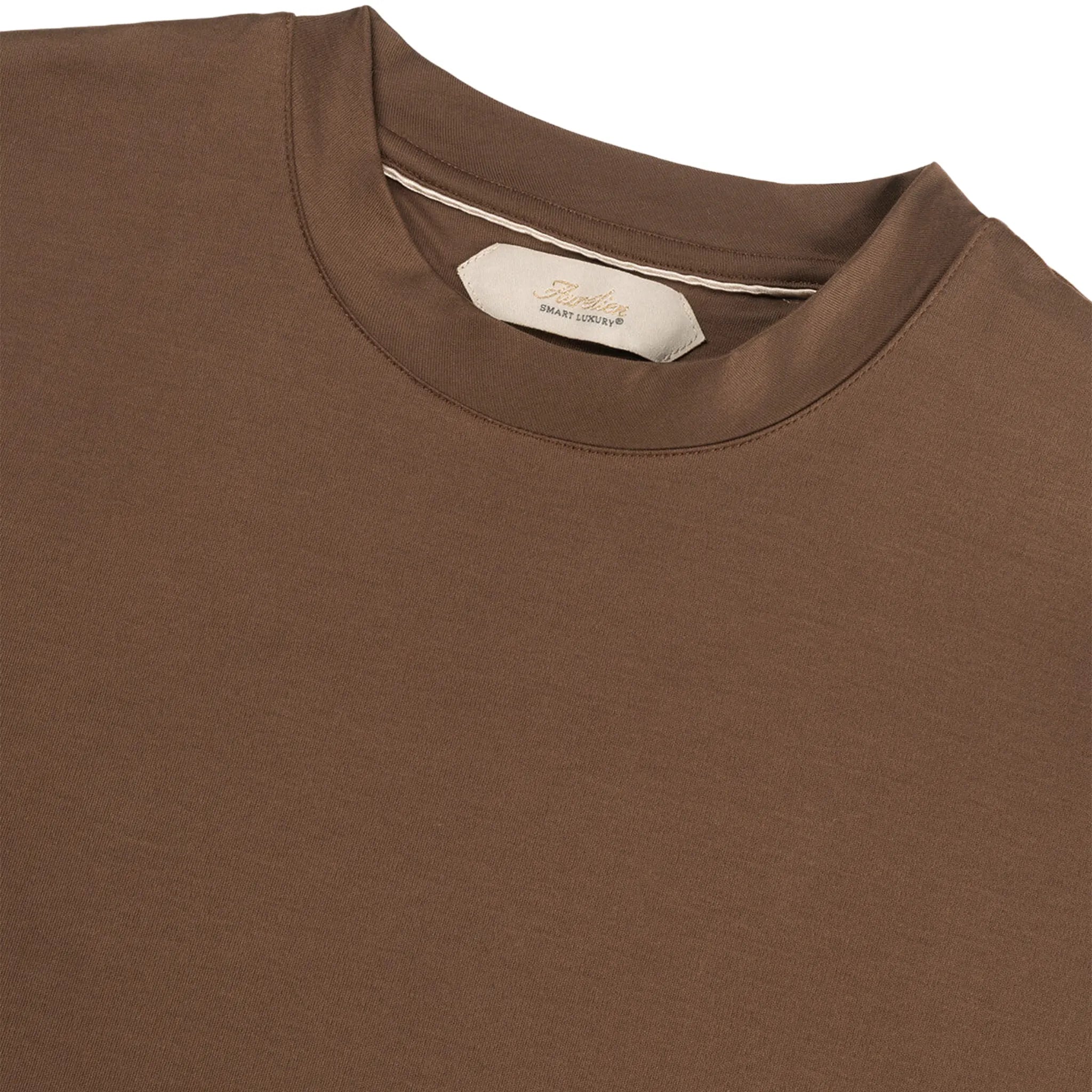 Detailed View of Aurélien Aur1 Chocolate T Shirt AUR1TSHIRTCHOCOLATE