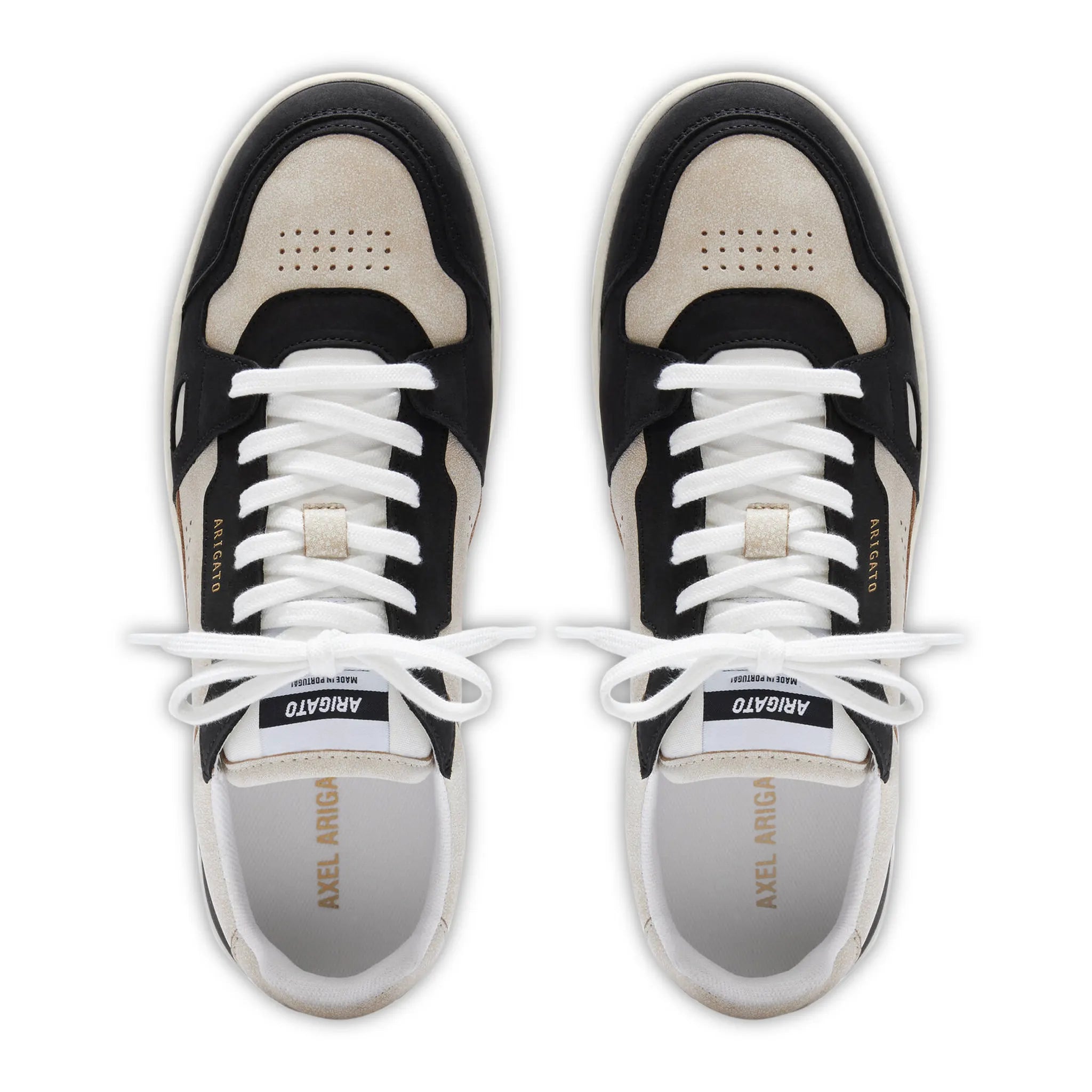 Axel Arigato Dice Low Beige Black Sneakers | F1697004 Axel Arigato Dice Low Beige Black Sneakers | F1697004