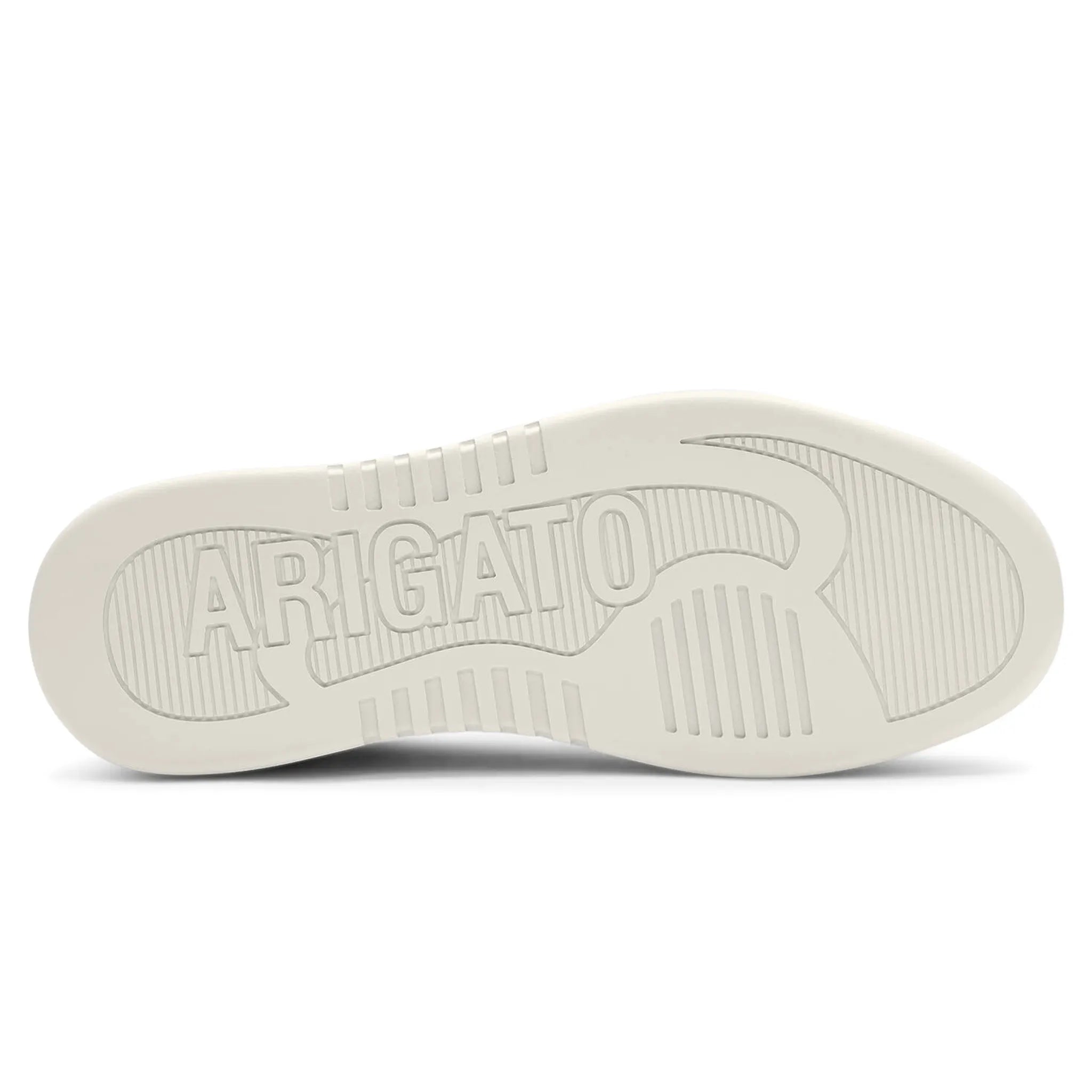 Sole view of Axel Arigato Dice Low Beige Light Grey Sneaker F1697006