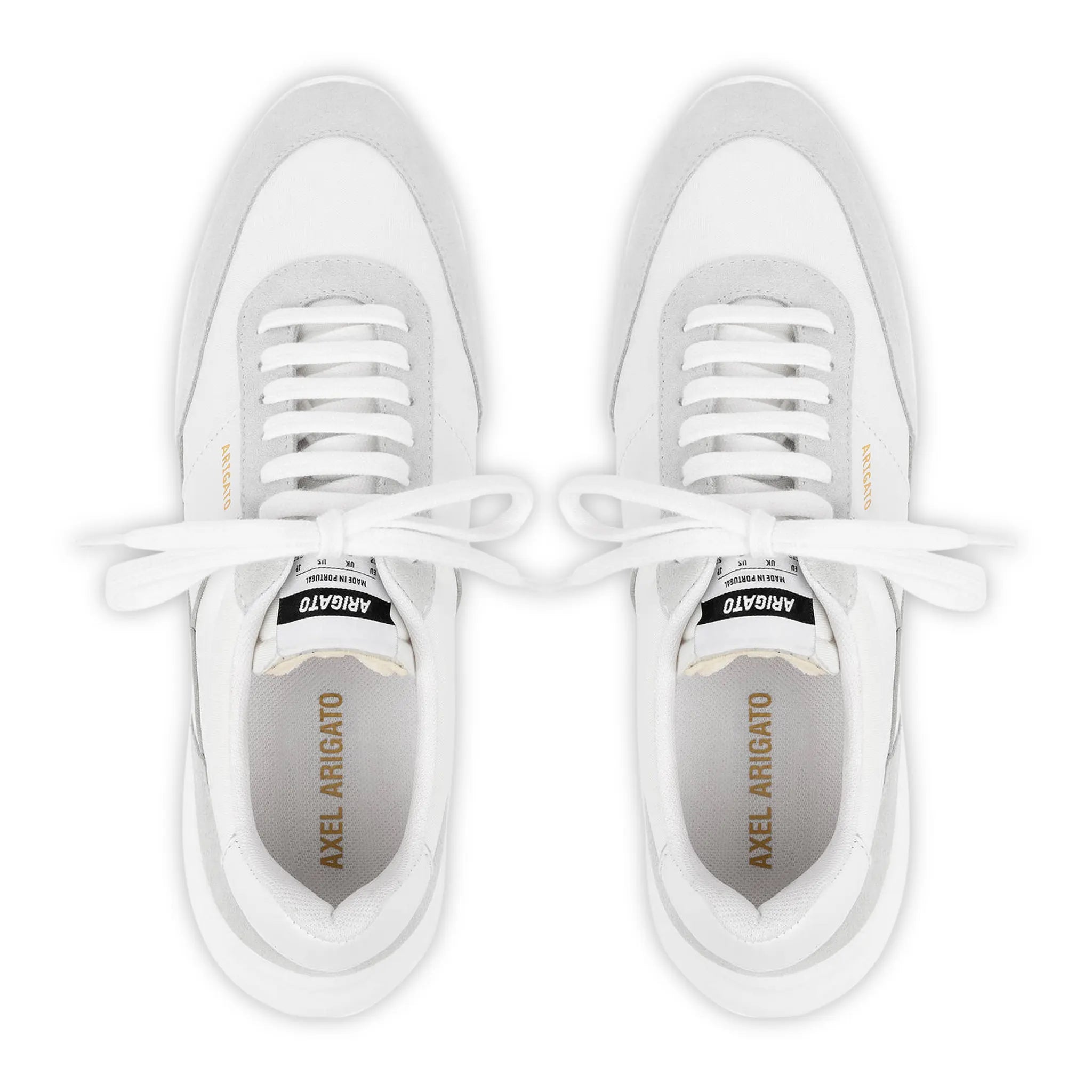 Top view of Axel Arigato Genesis Vintage Runner White Sneaker 84081