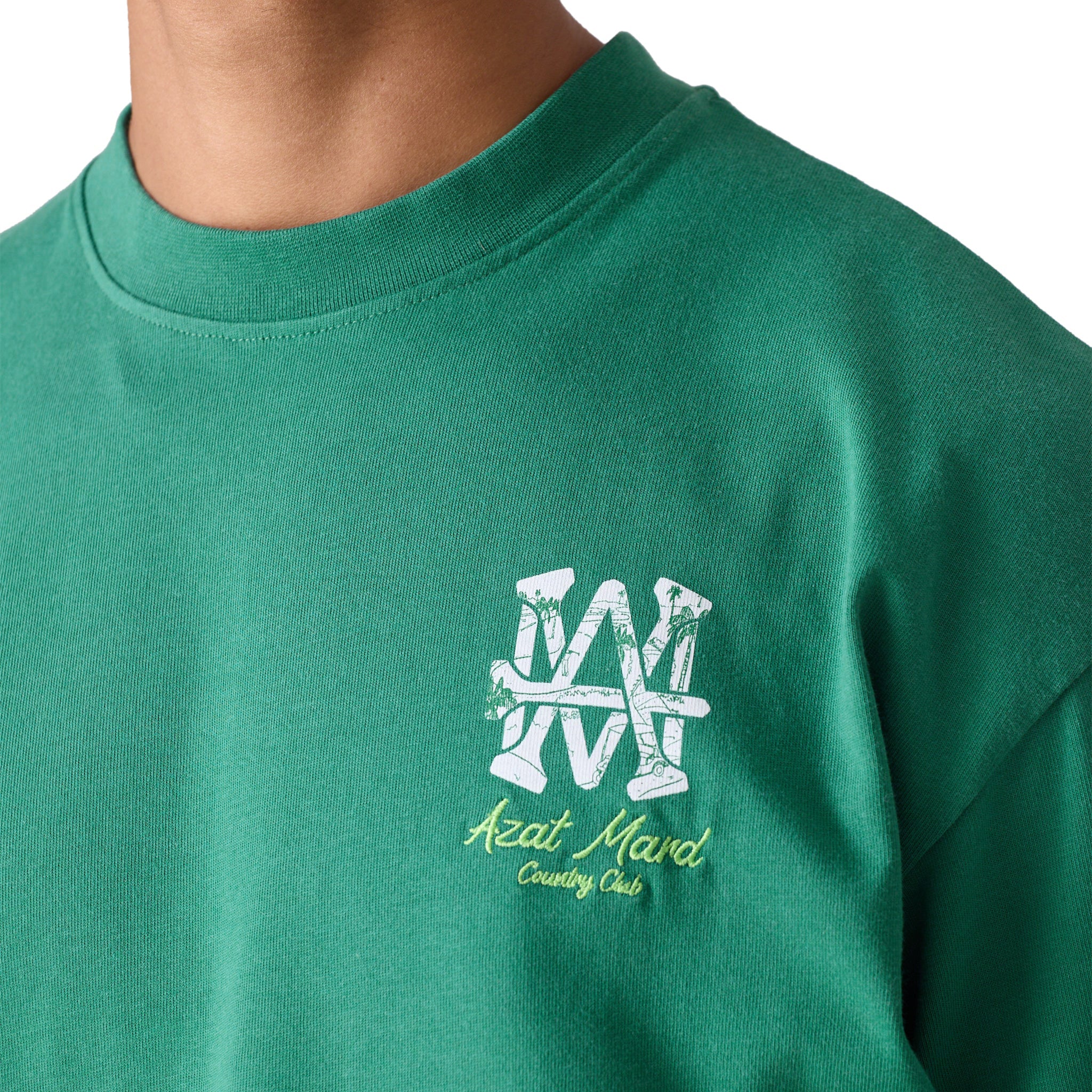 Azat Mard Country Club T Shirt Green SS23017