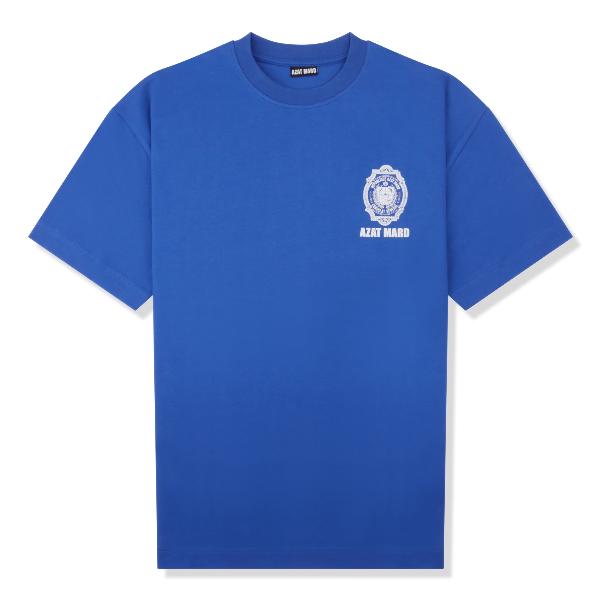 Azat Mard Crest T Shirt Blue SS23043