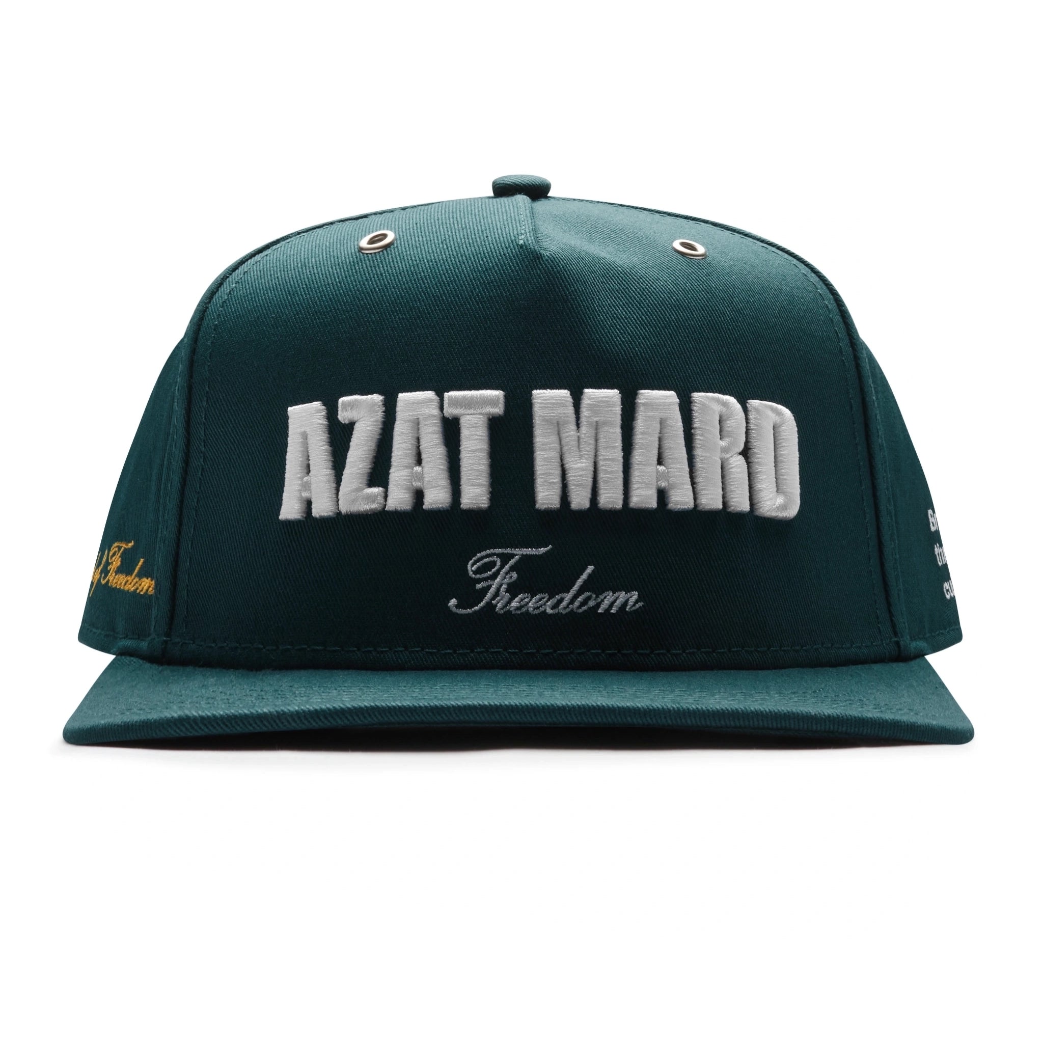 Front view of Azat Mard Freedom Green Cap JF0373